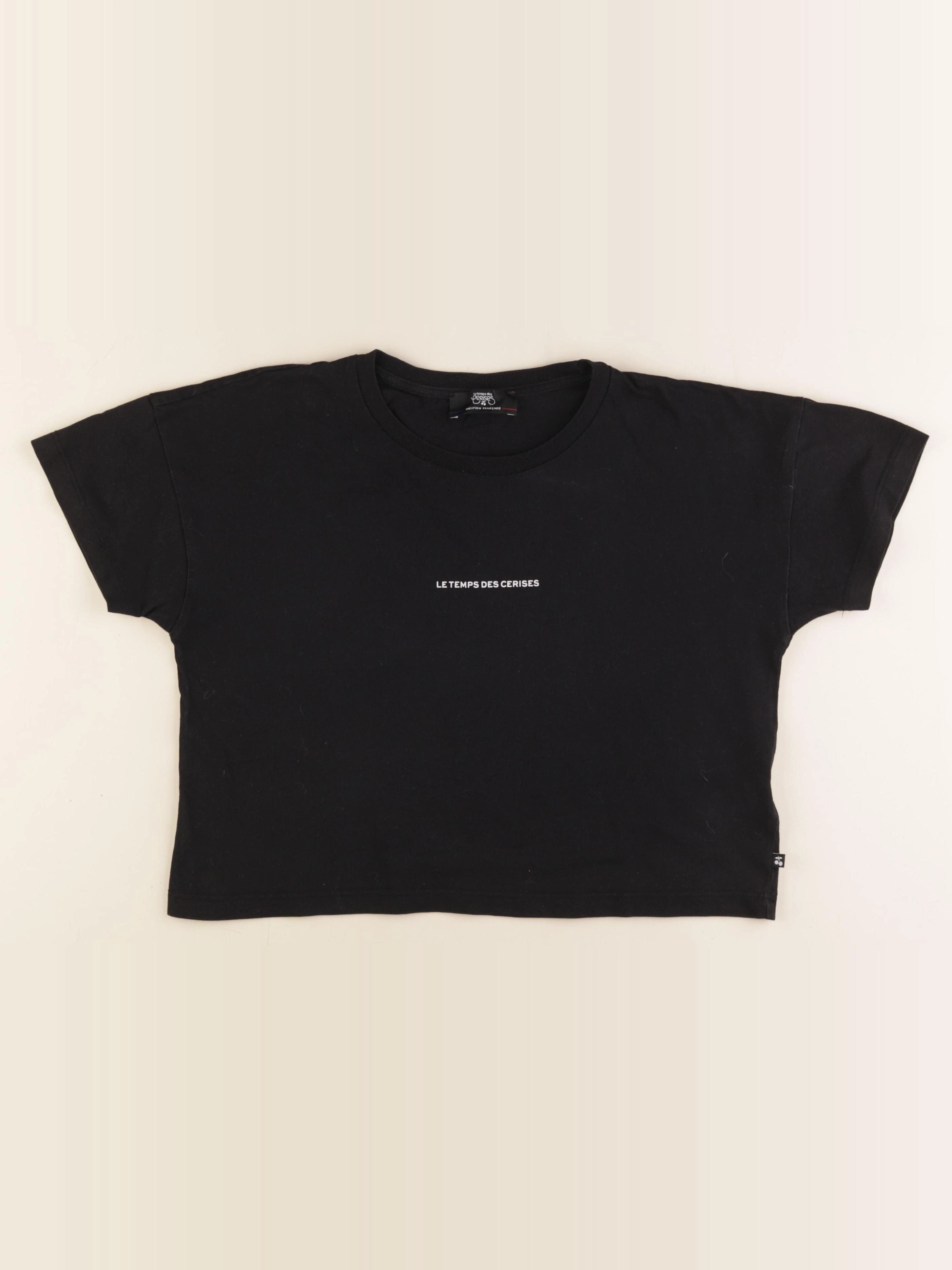 Le temps des cerises  - tee-shirt noir - 12 ans