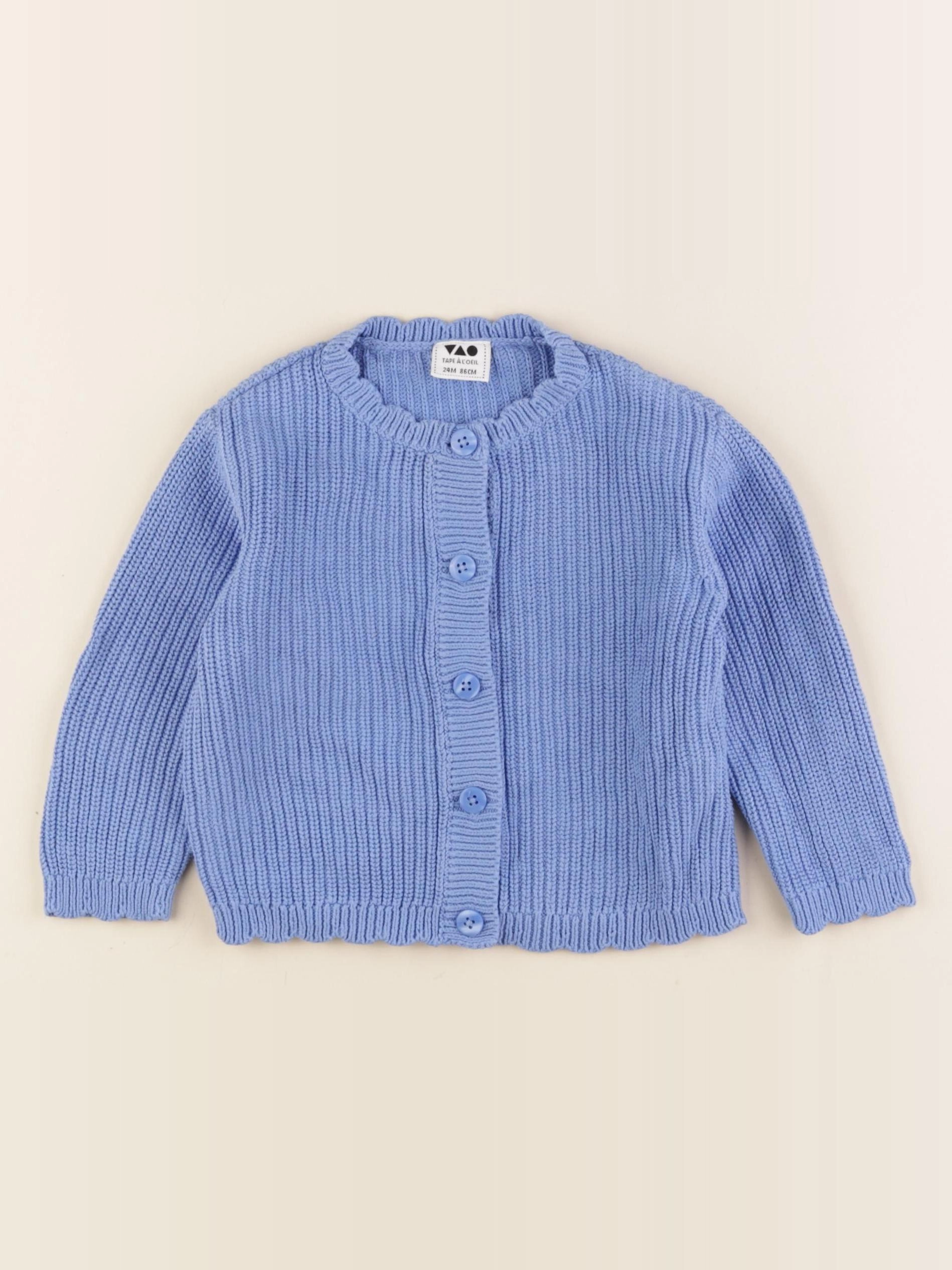 Tape à l'oeil - gilet bleu - 24 mois