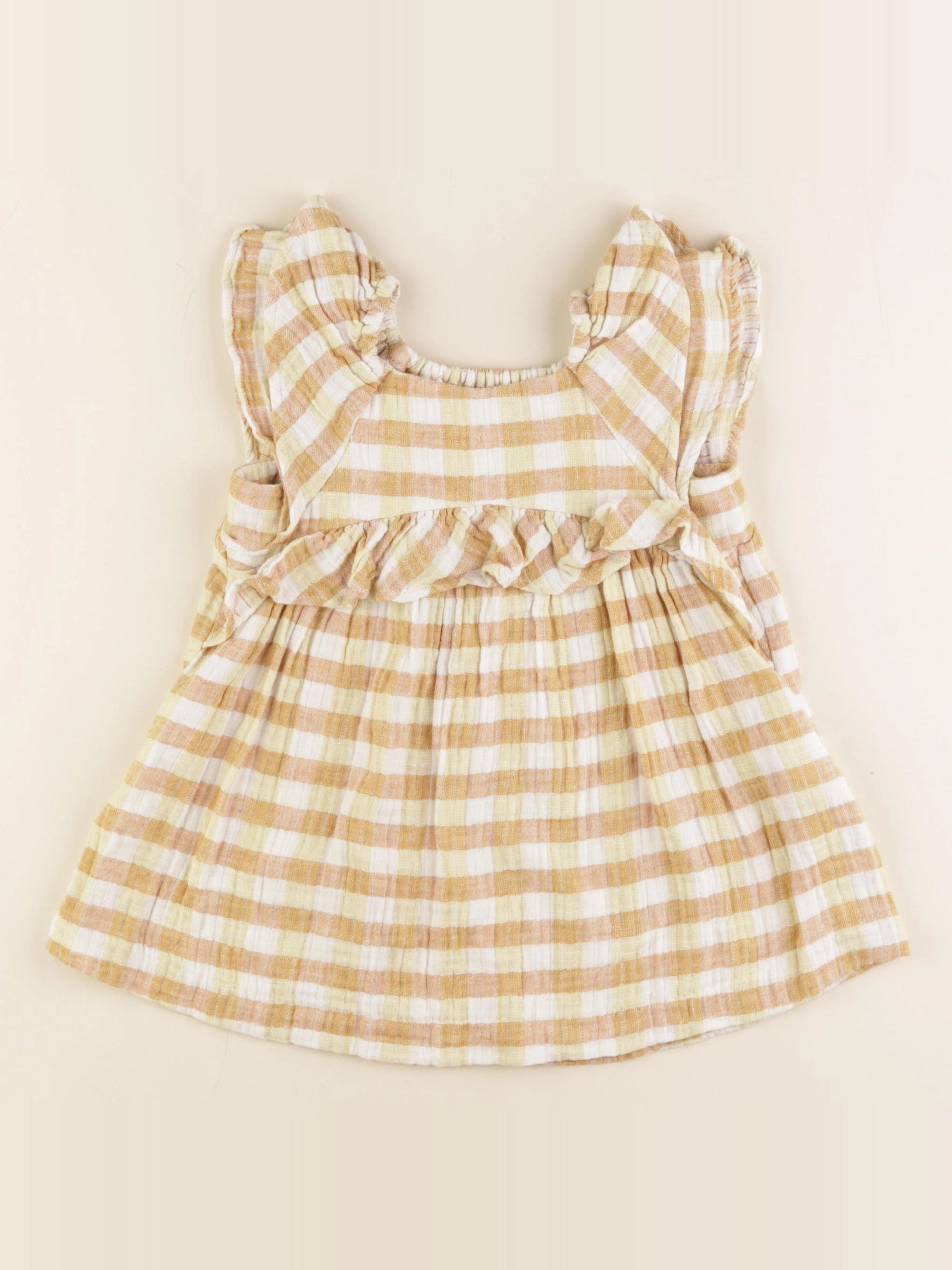 Zara - robe jaune - 12/18 mois