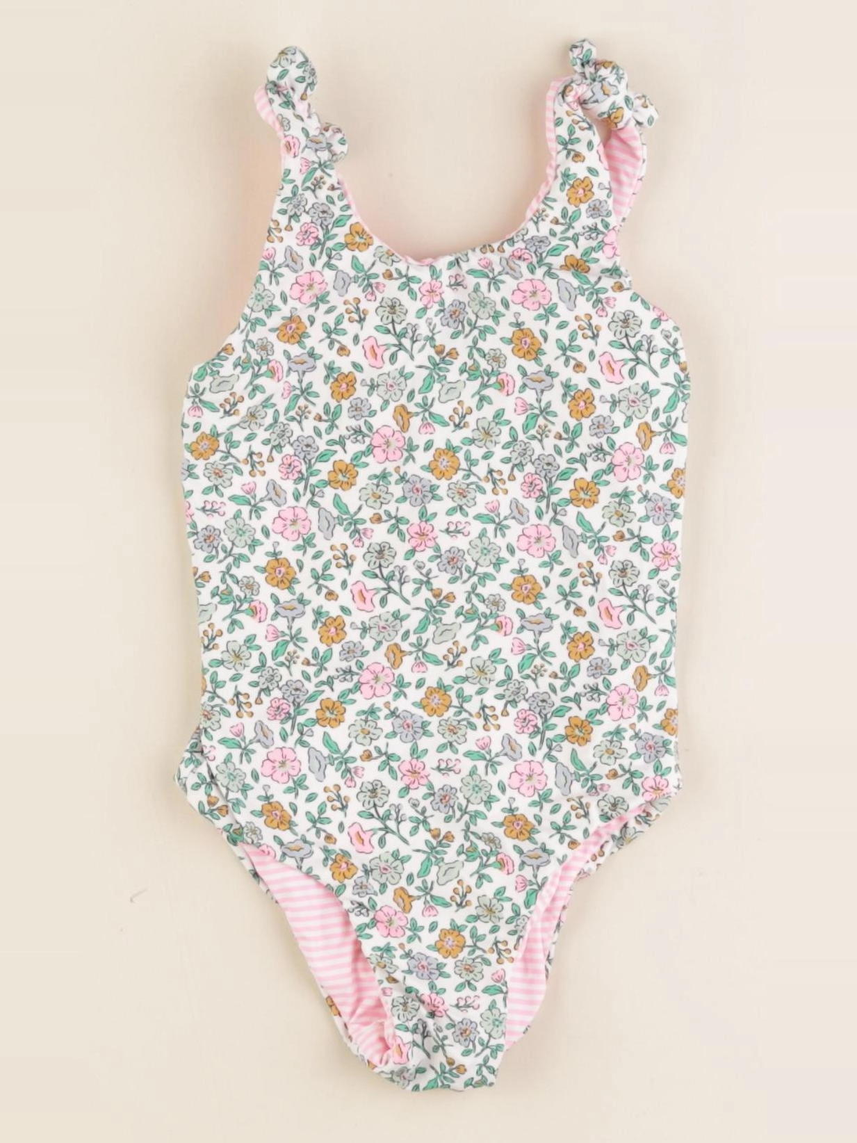 Tape à l'oeil - maillot de bain réversible vert, rose - 24 mois