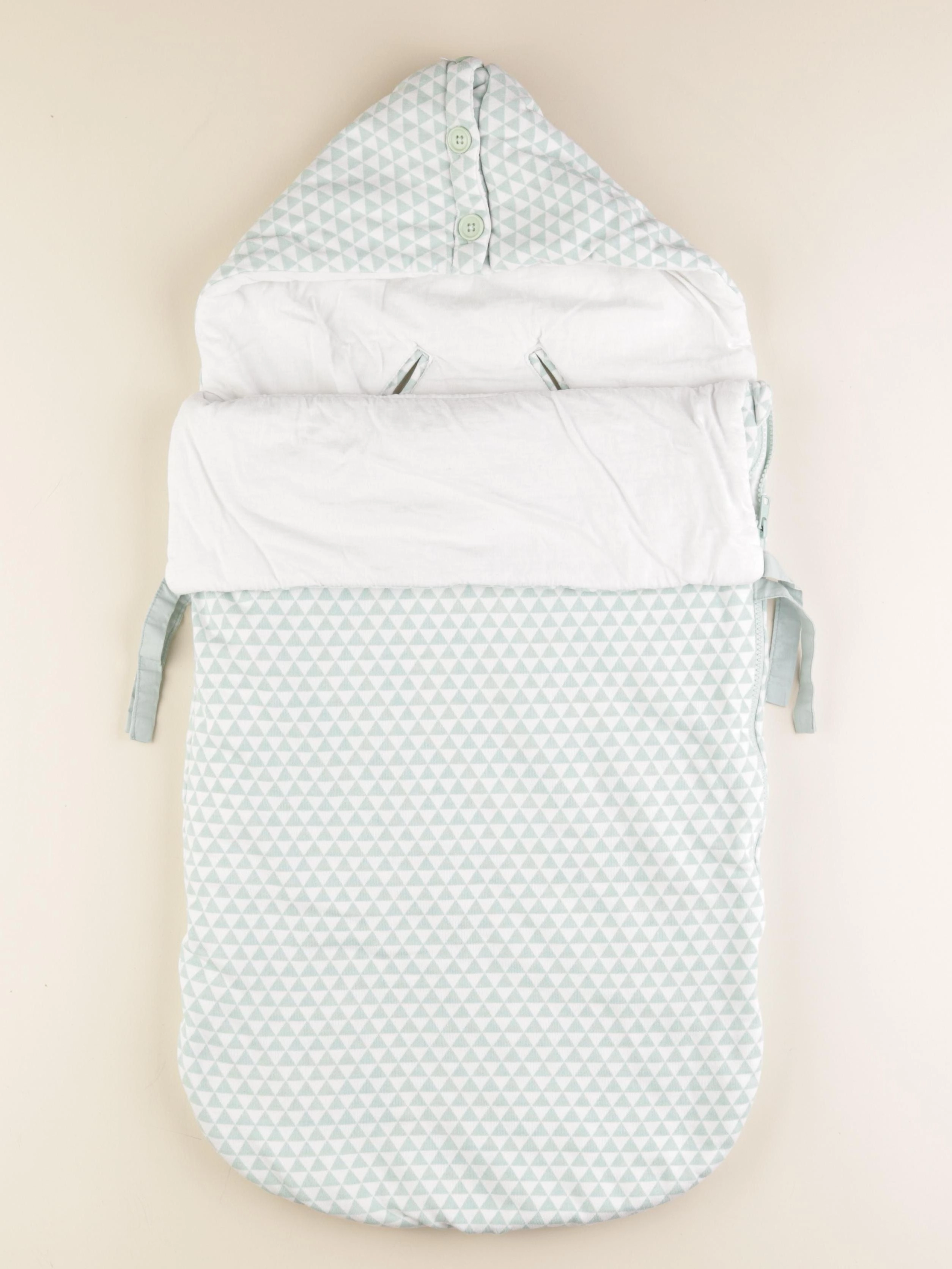 La Redoute - nid d'ange vert, blanc - 24 mois