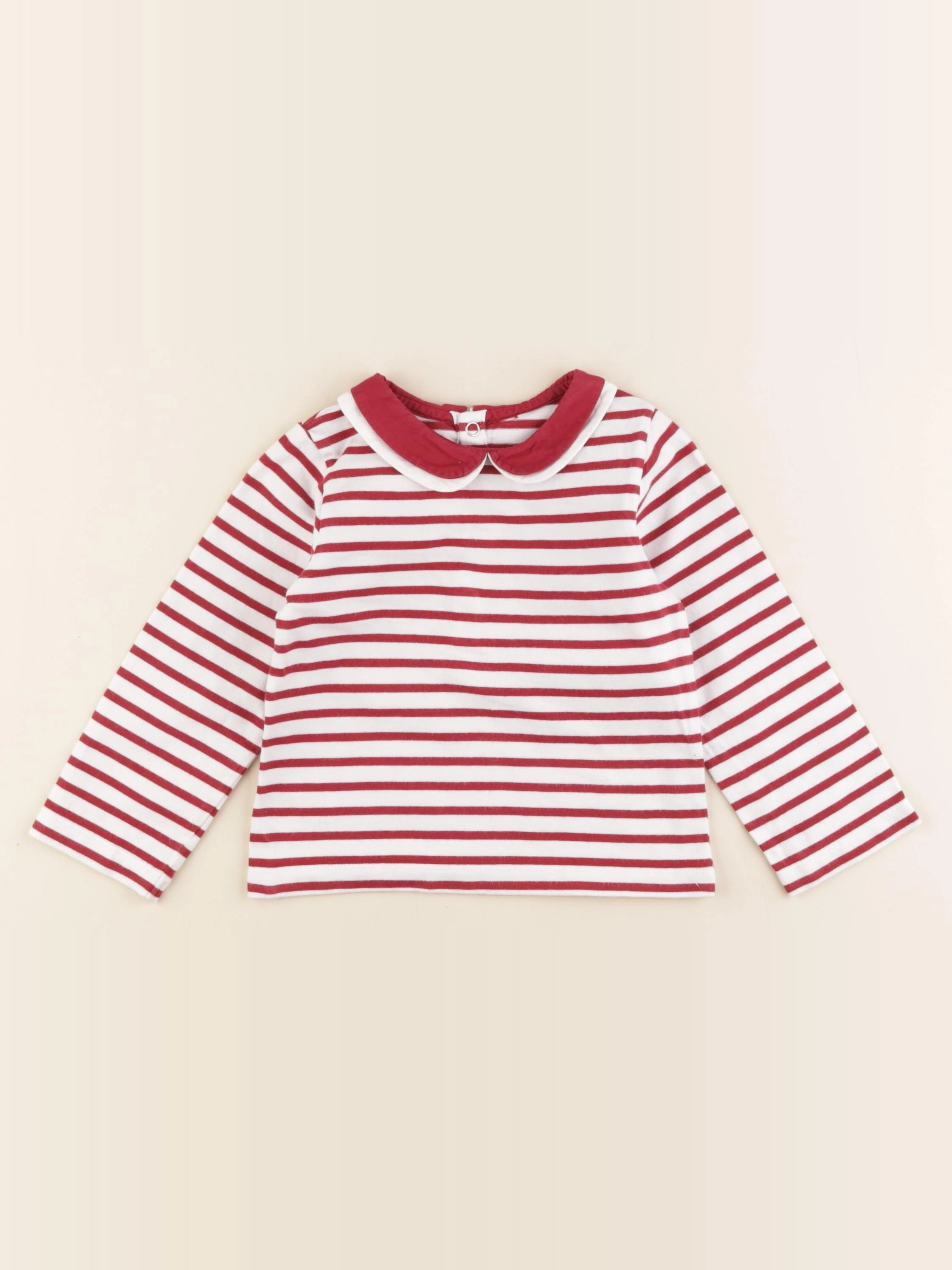 Jacadi - tee-shirt blanc, rouge - 24 mois