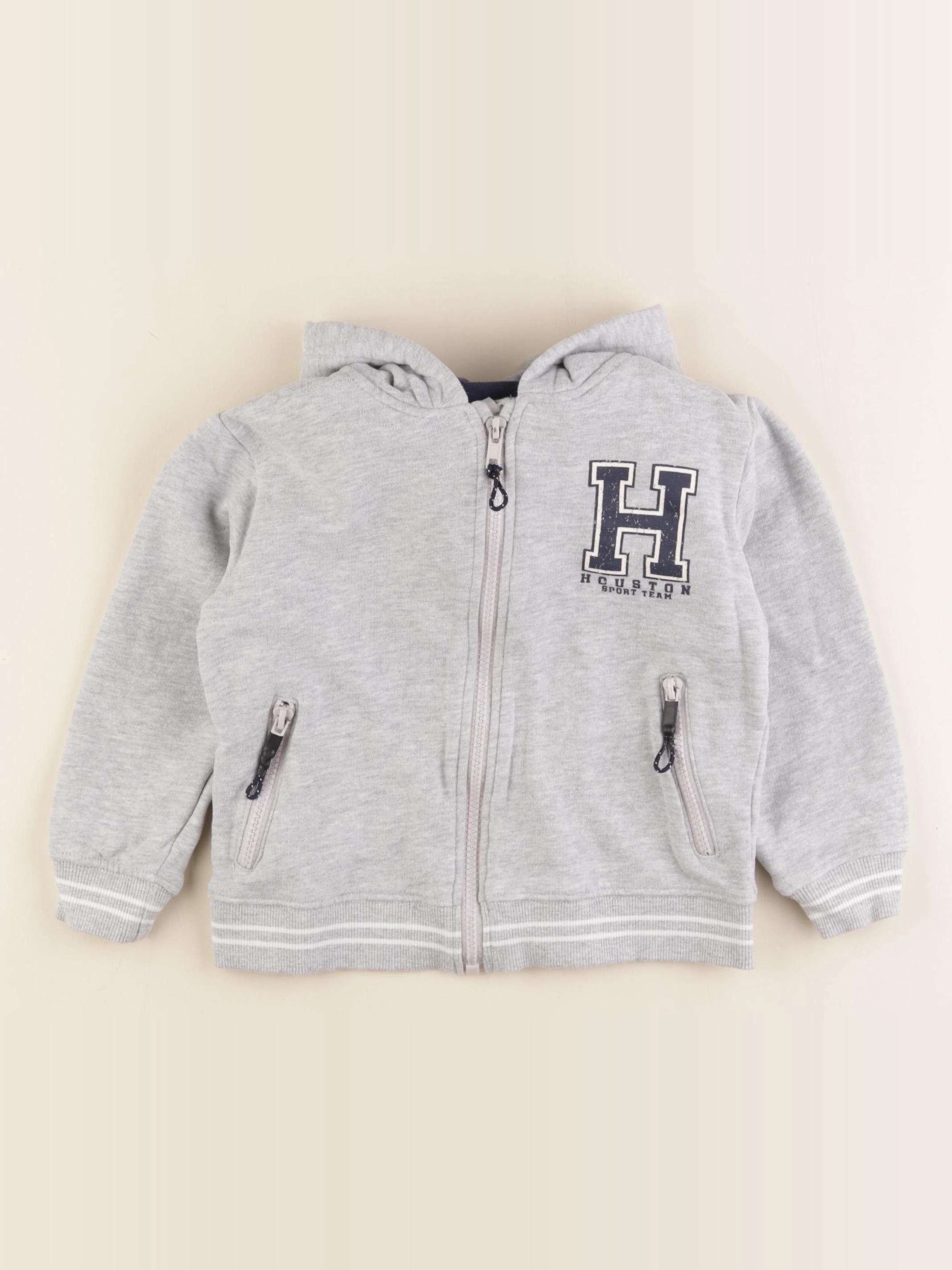 Vertbaudet - sweat gris - 5 ans