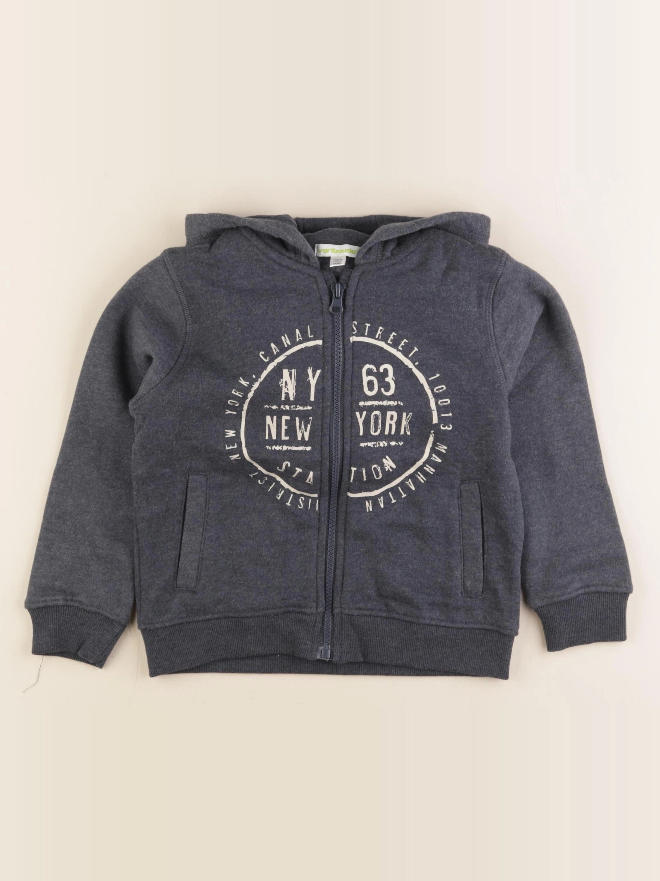 Vertbaudet - sweat bleu - 5 ans