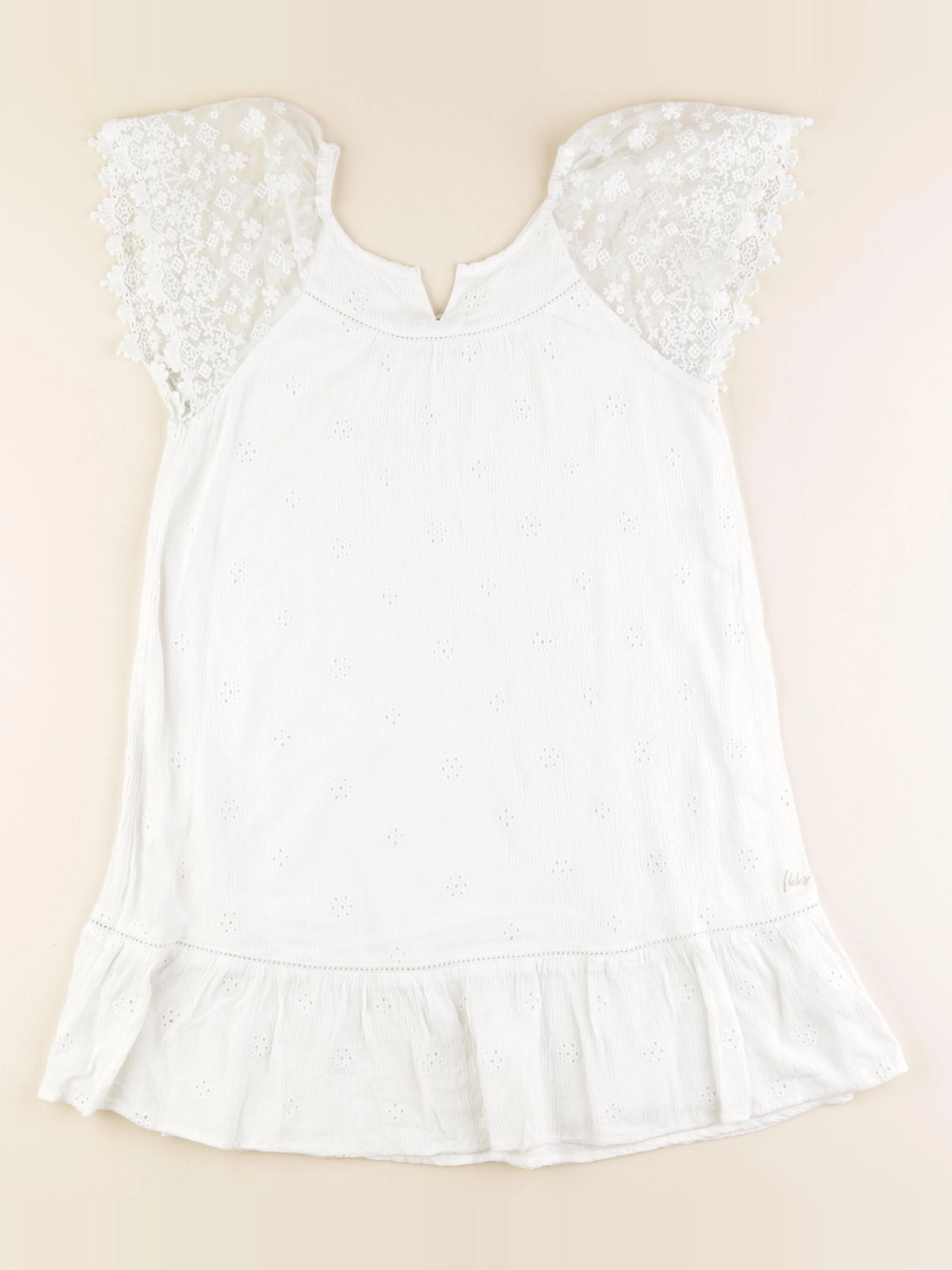 IKKS - robe blanc - 10 ans