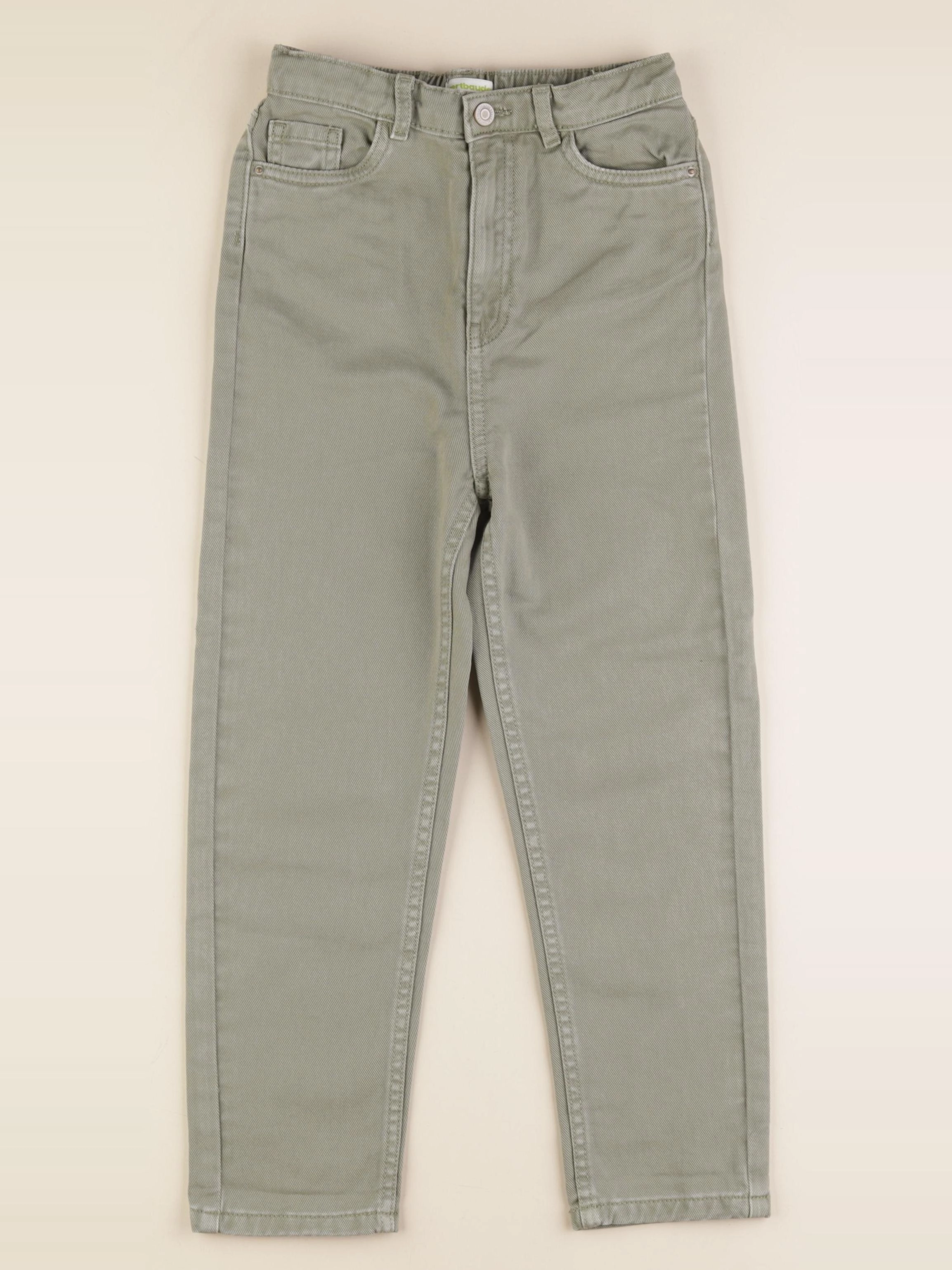 Vertbaudet - jean vert - 8 ans