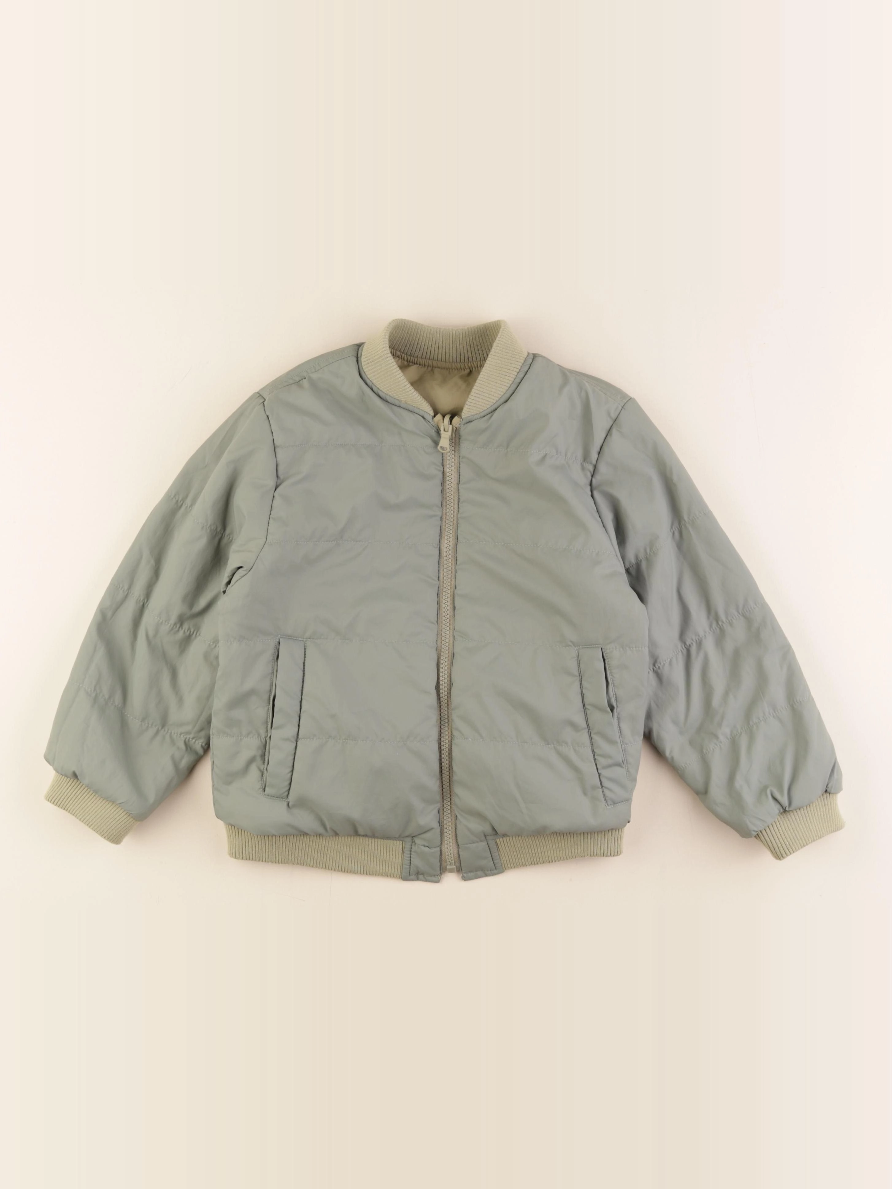 Zara - veste réversible vert - 4/5 ans