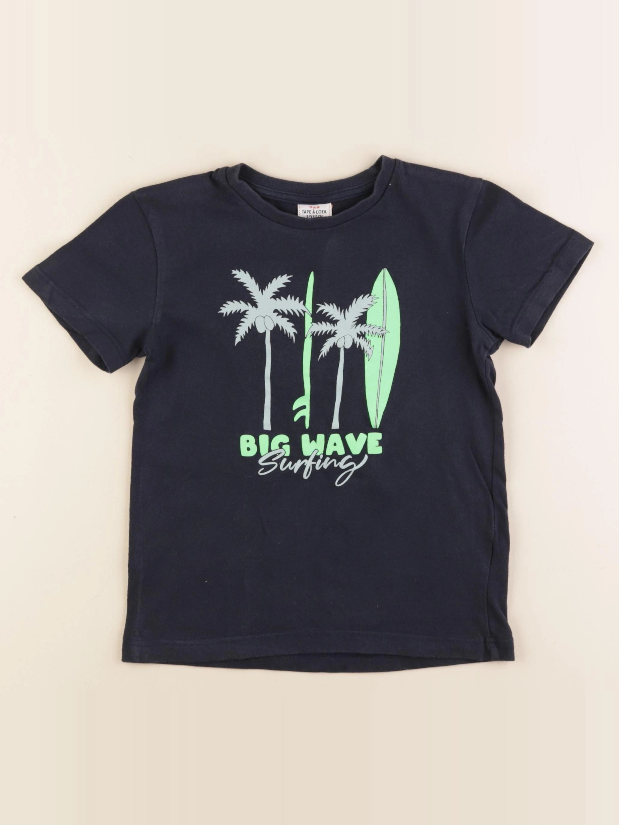 Tape à l'oeil - tee-shirt bleu - 5 ans