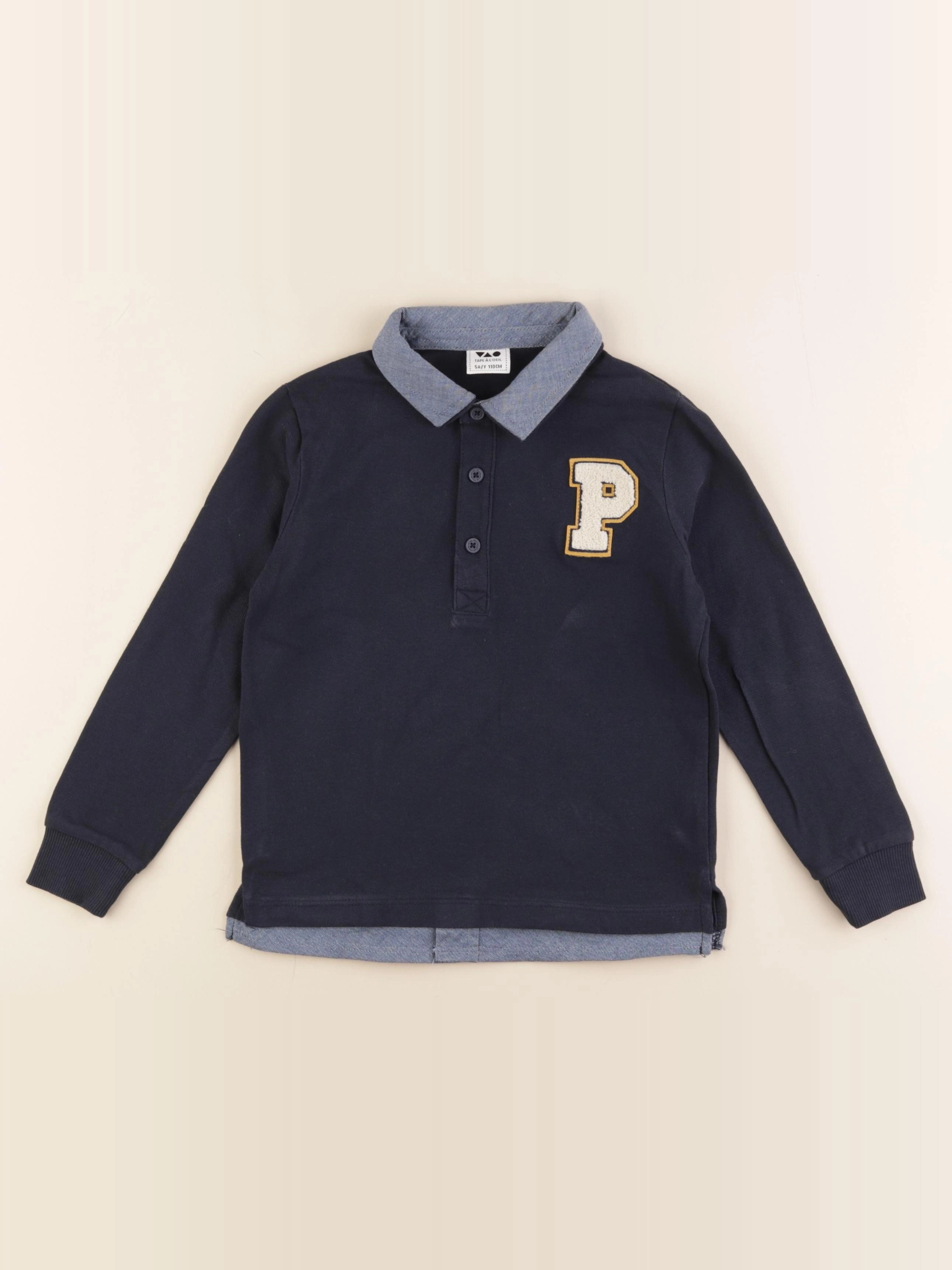 Tape à l'oeil - polo bleu - 5 ans