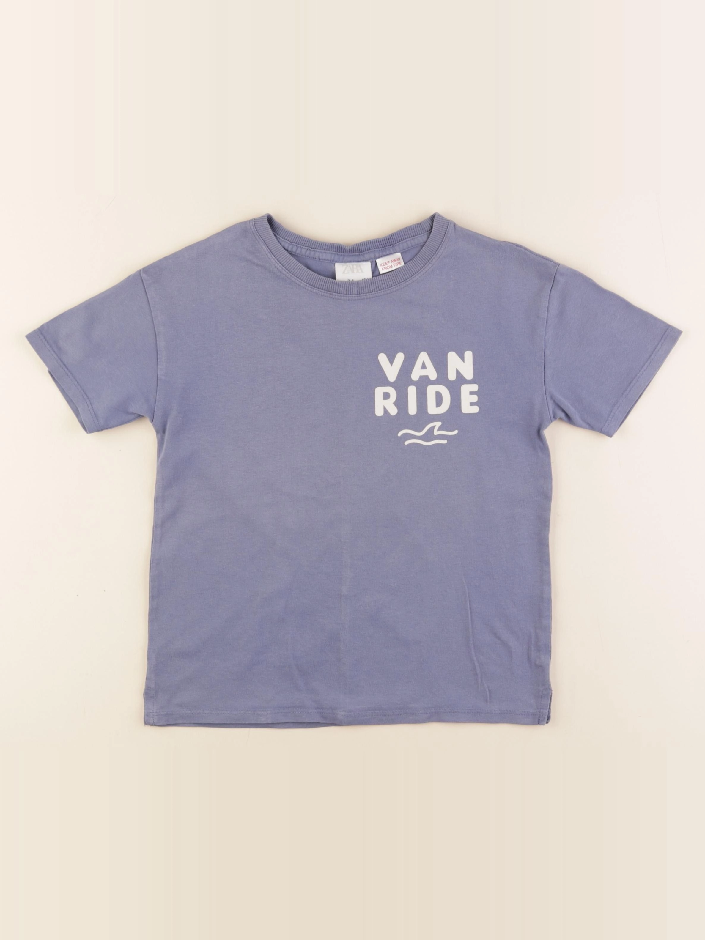Zara - tee-shirt bleu - 3/4 ans