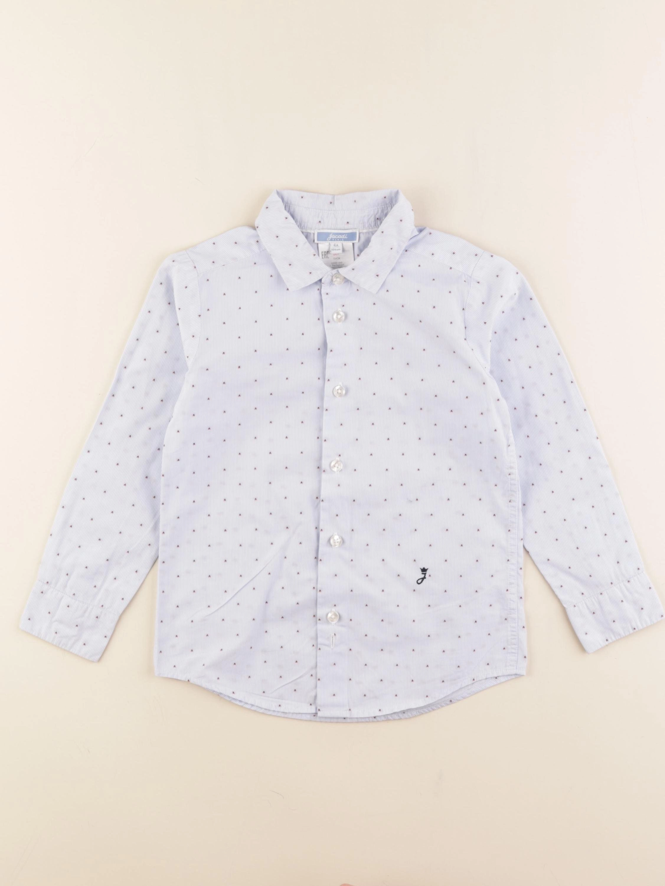 Jacadi - chemise bleu, blanc - 4 ans