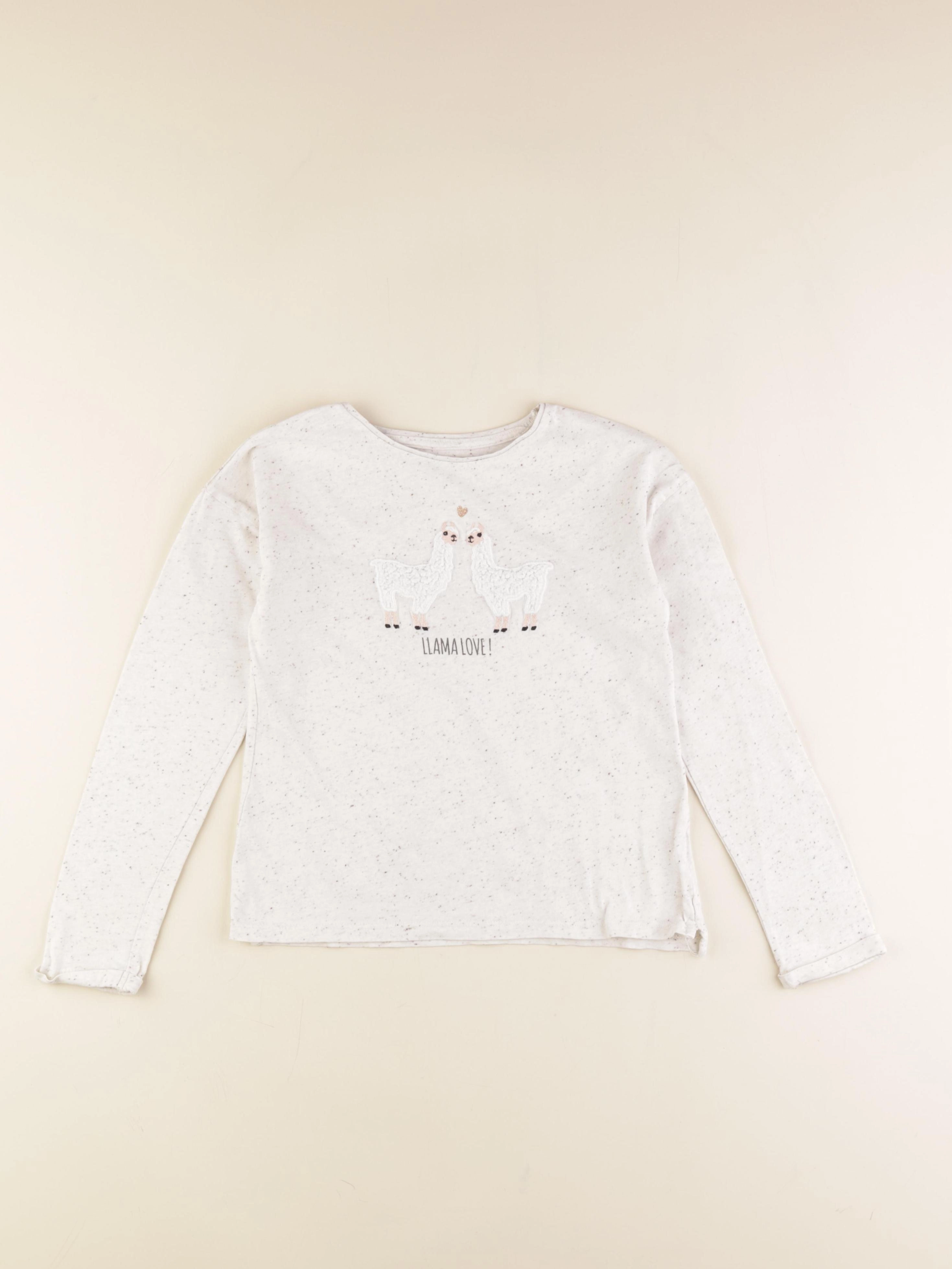 Vertbaudet - tee-shirt beige - 8 ans