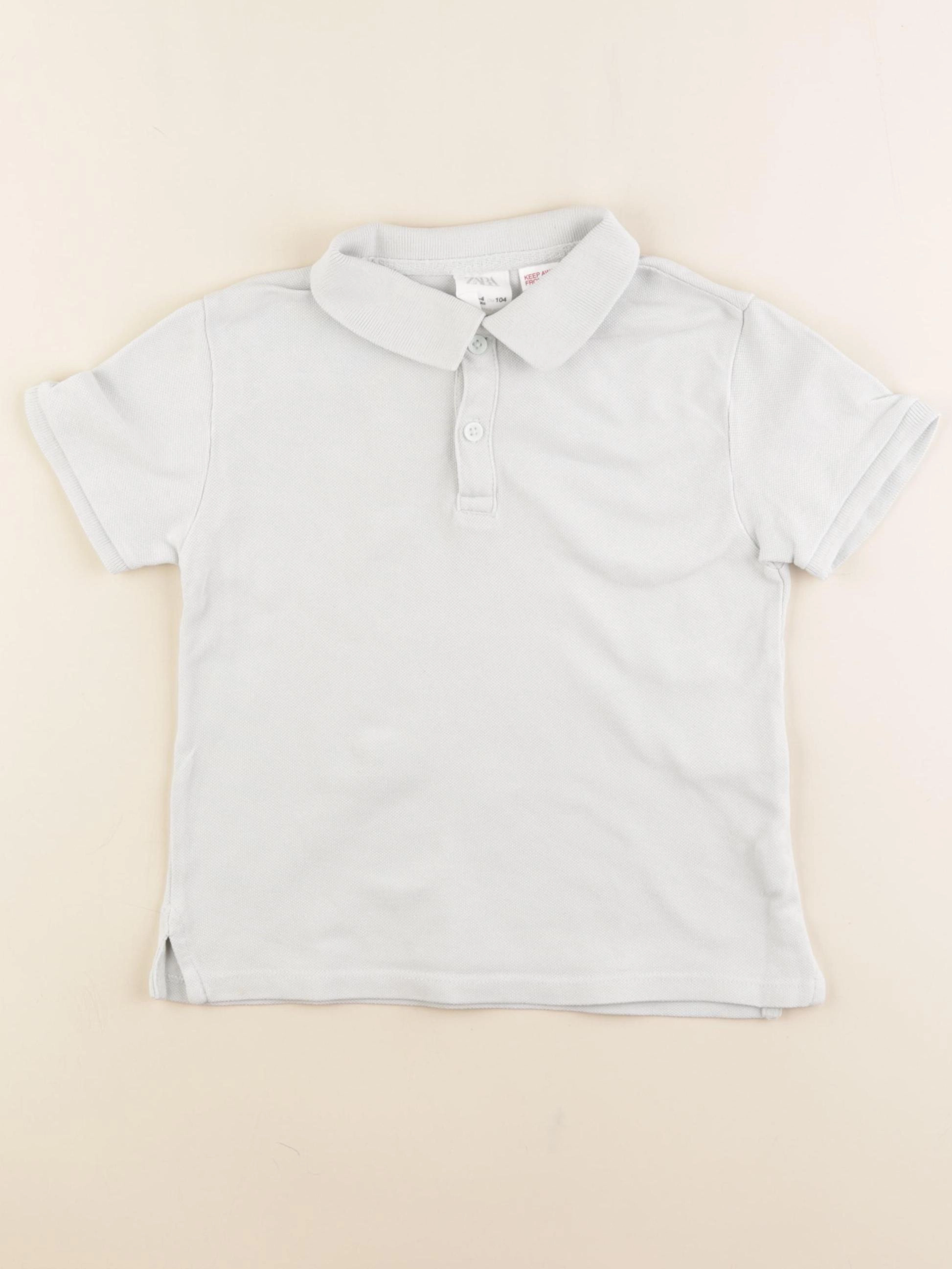 Zara - polo bleu - 3/4 ans