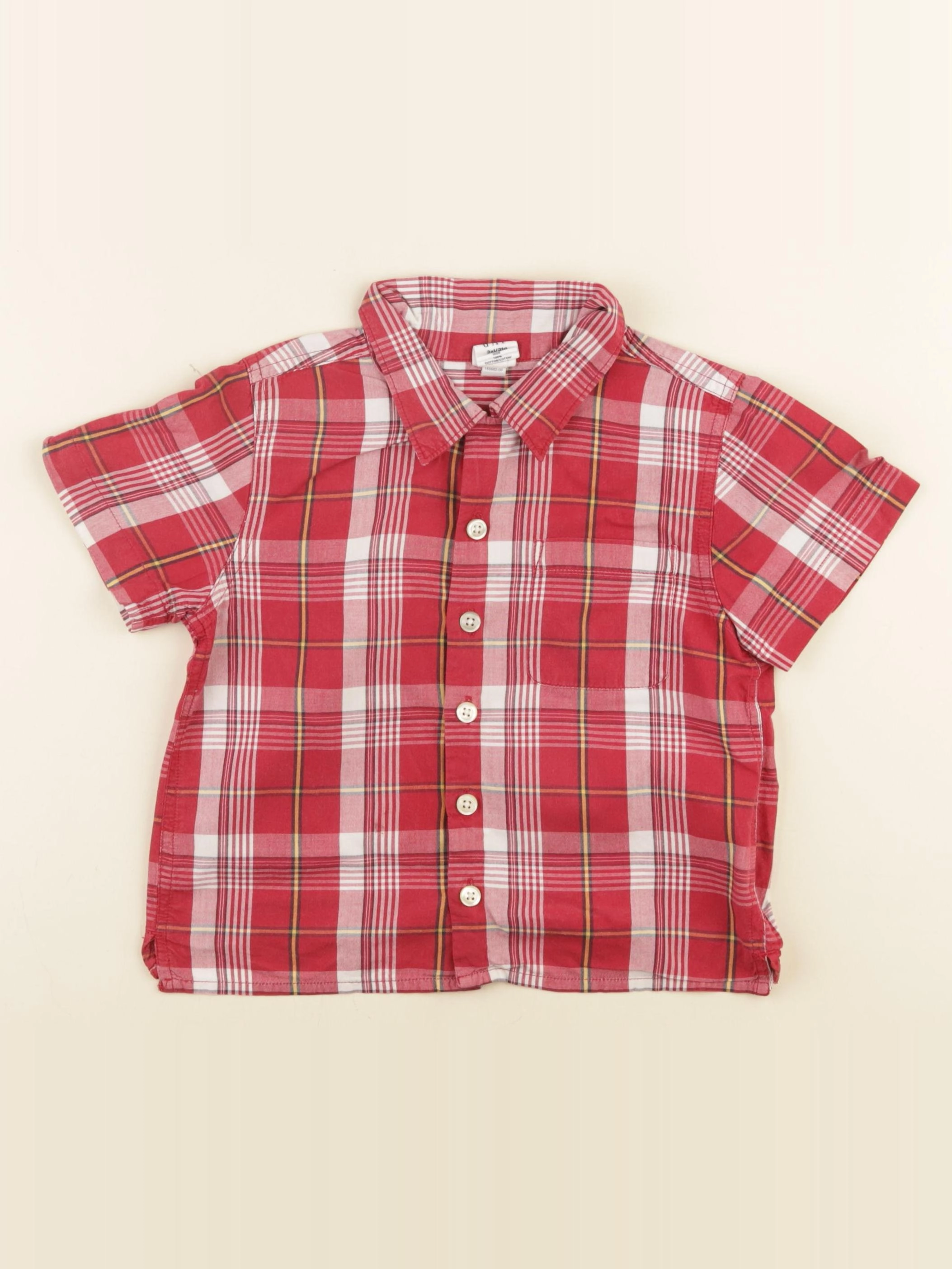GAP - chemise rouge - 3/4 ans