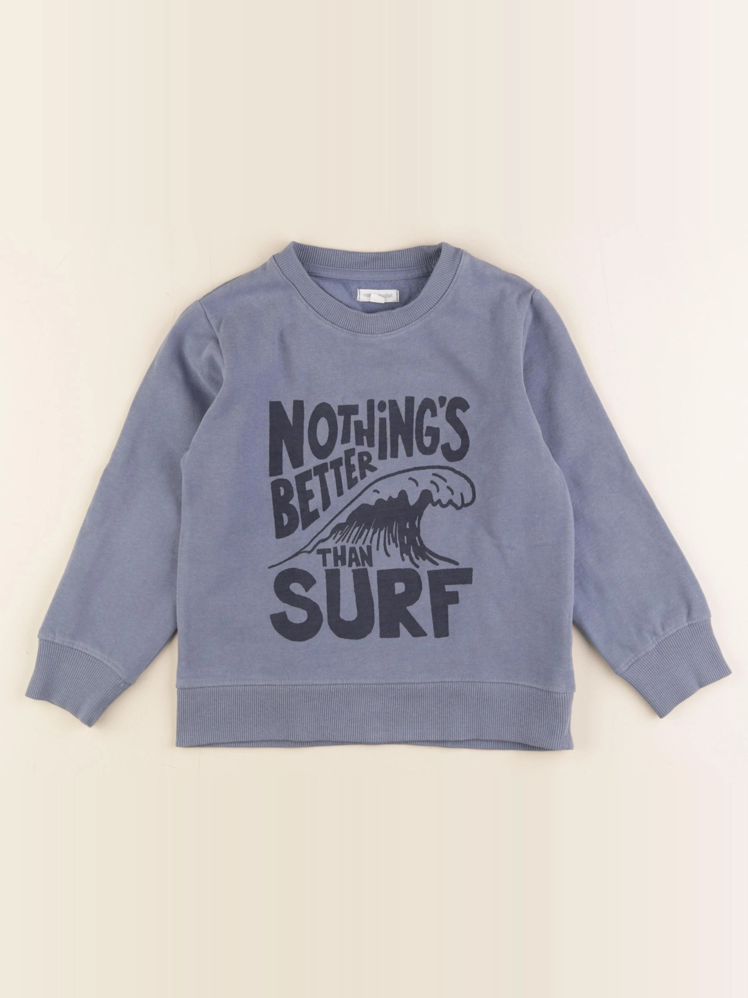 Vertbaudet - sweat bleu - 6 ans