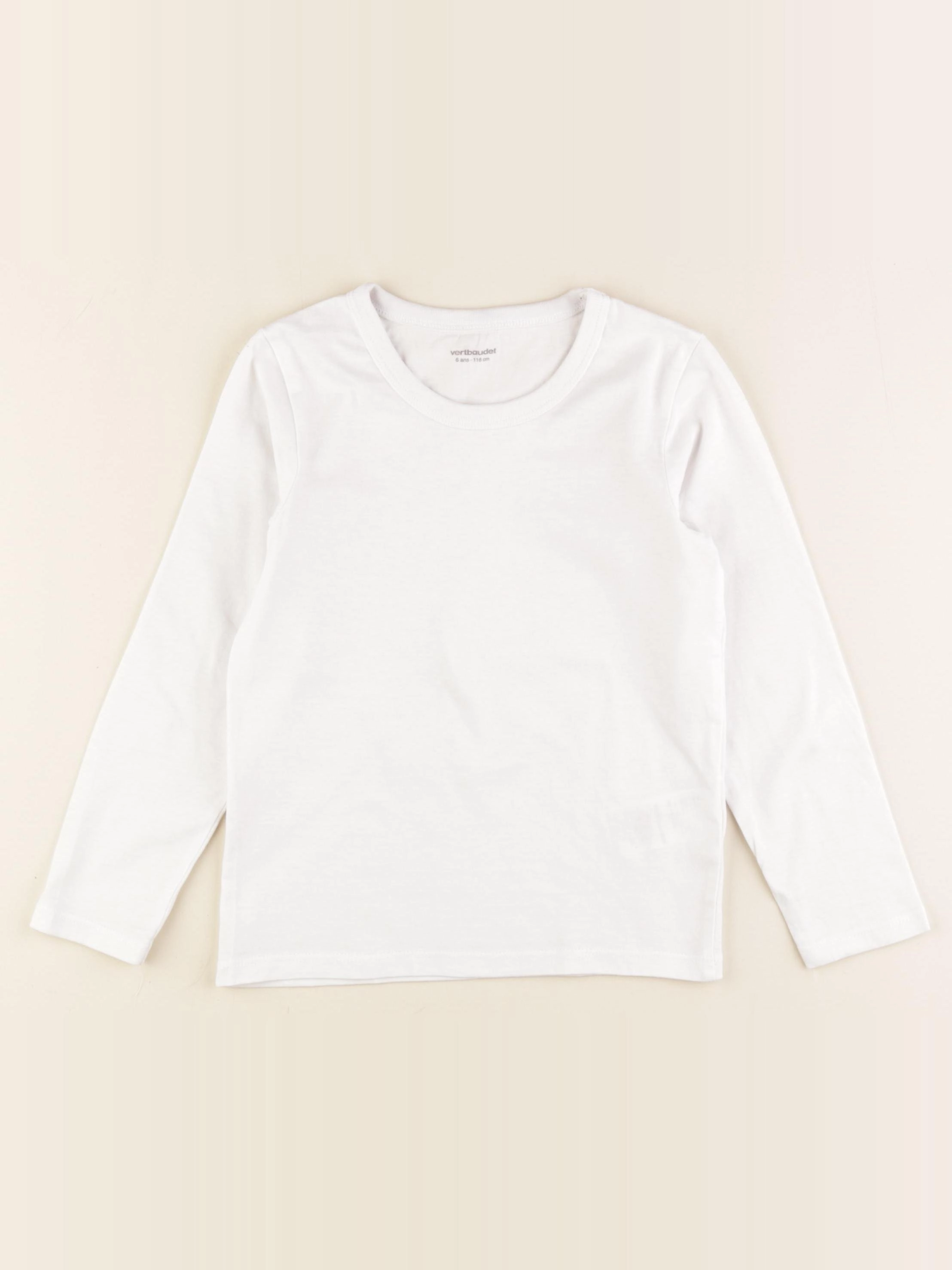 Vertbaudet - maillot de corps blanc - 6 ans