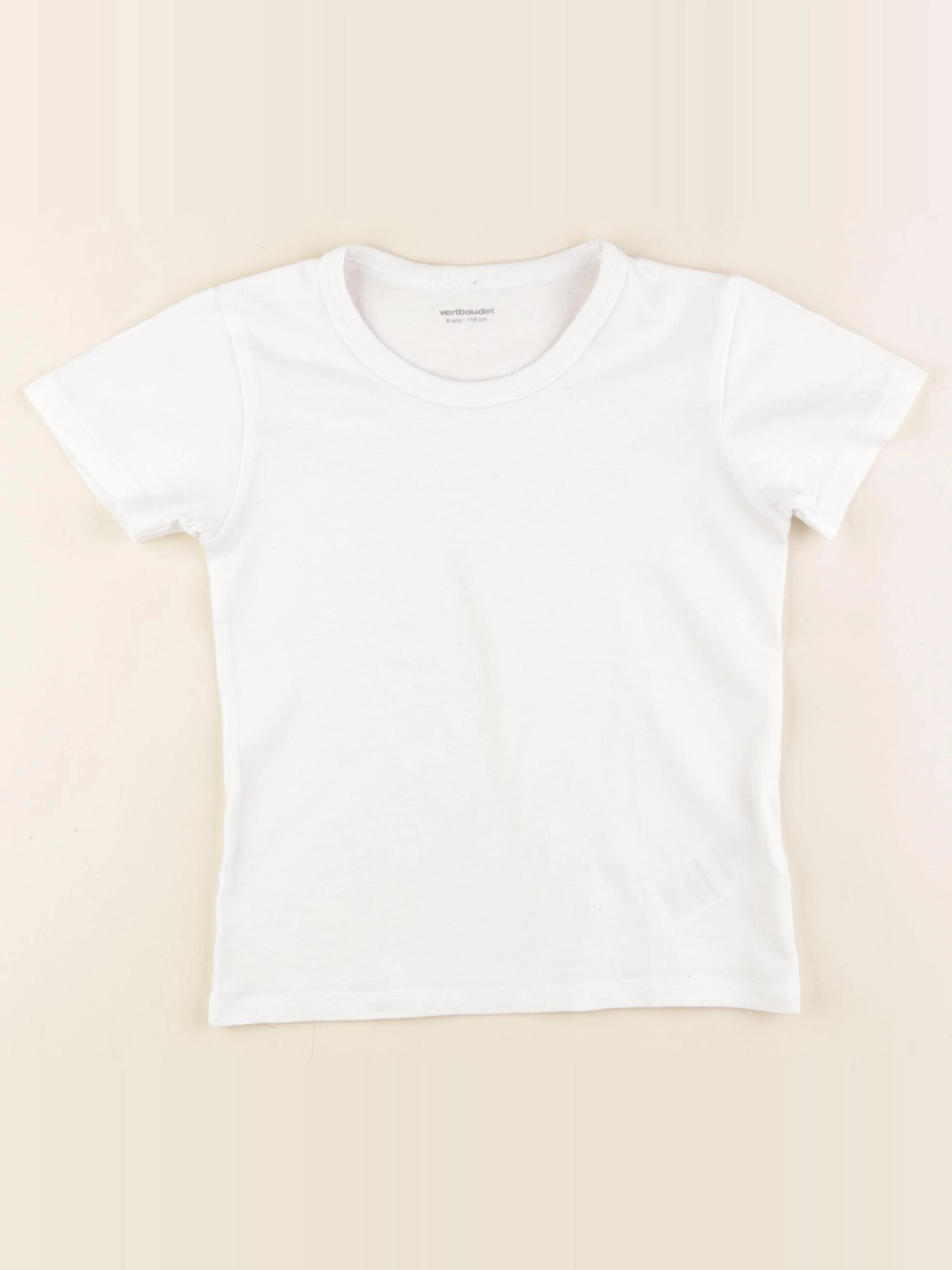 Vertbaudet - maillot de corps blanc - 6 ans