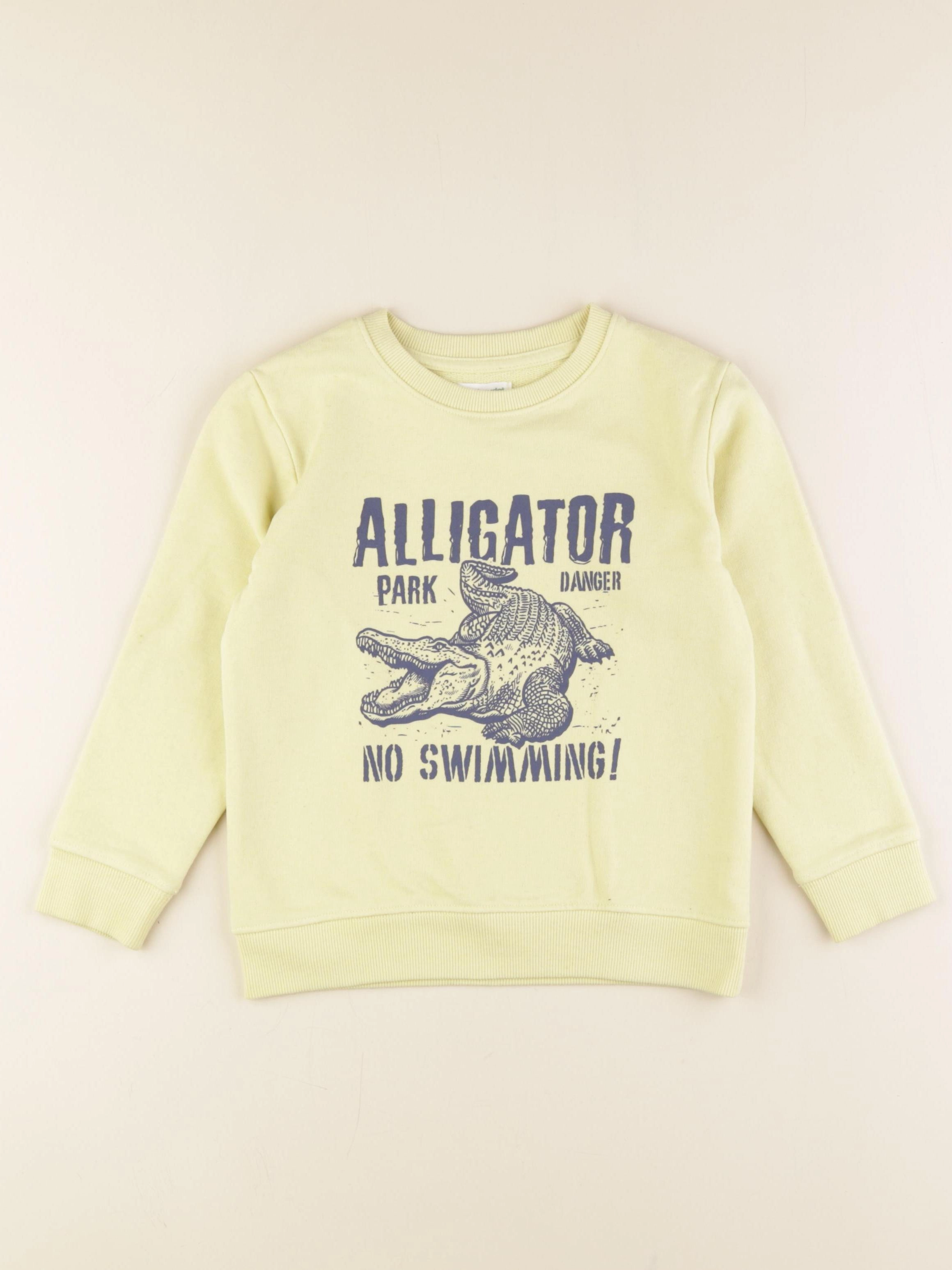 Vertbaudet - sweat jaune - 6 ans