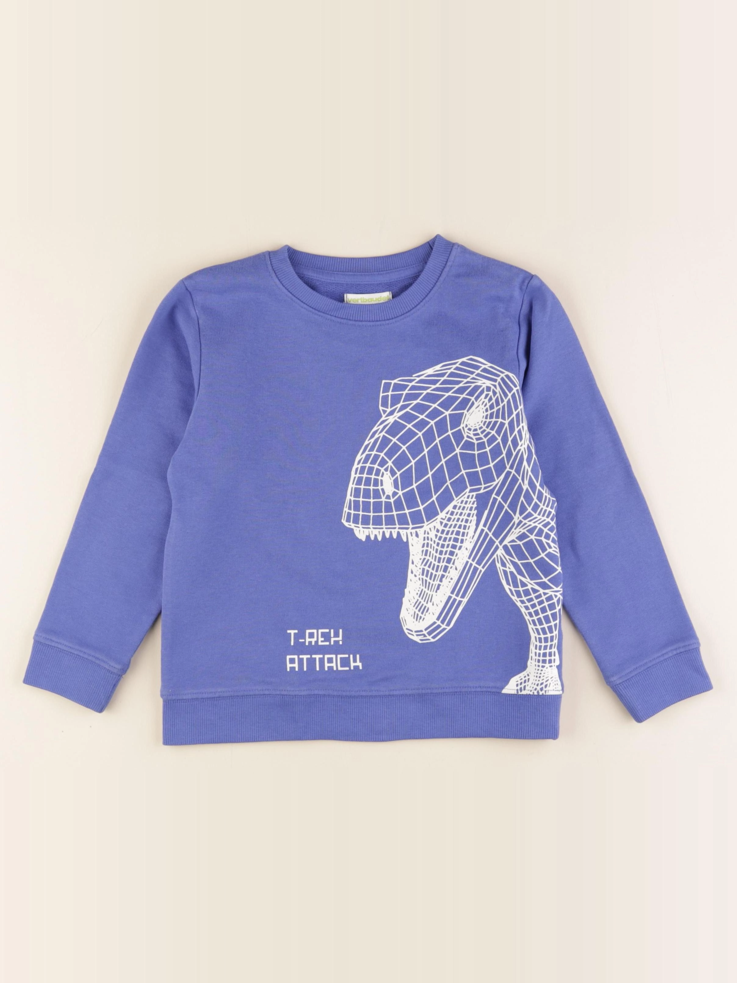 Vertbaudet - sweat bleu - 6 ans