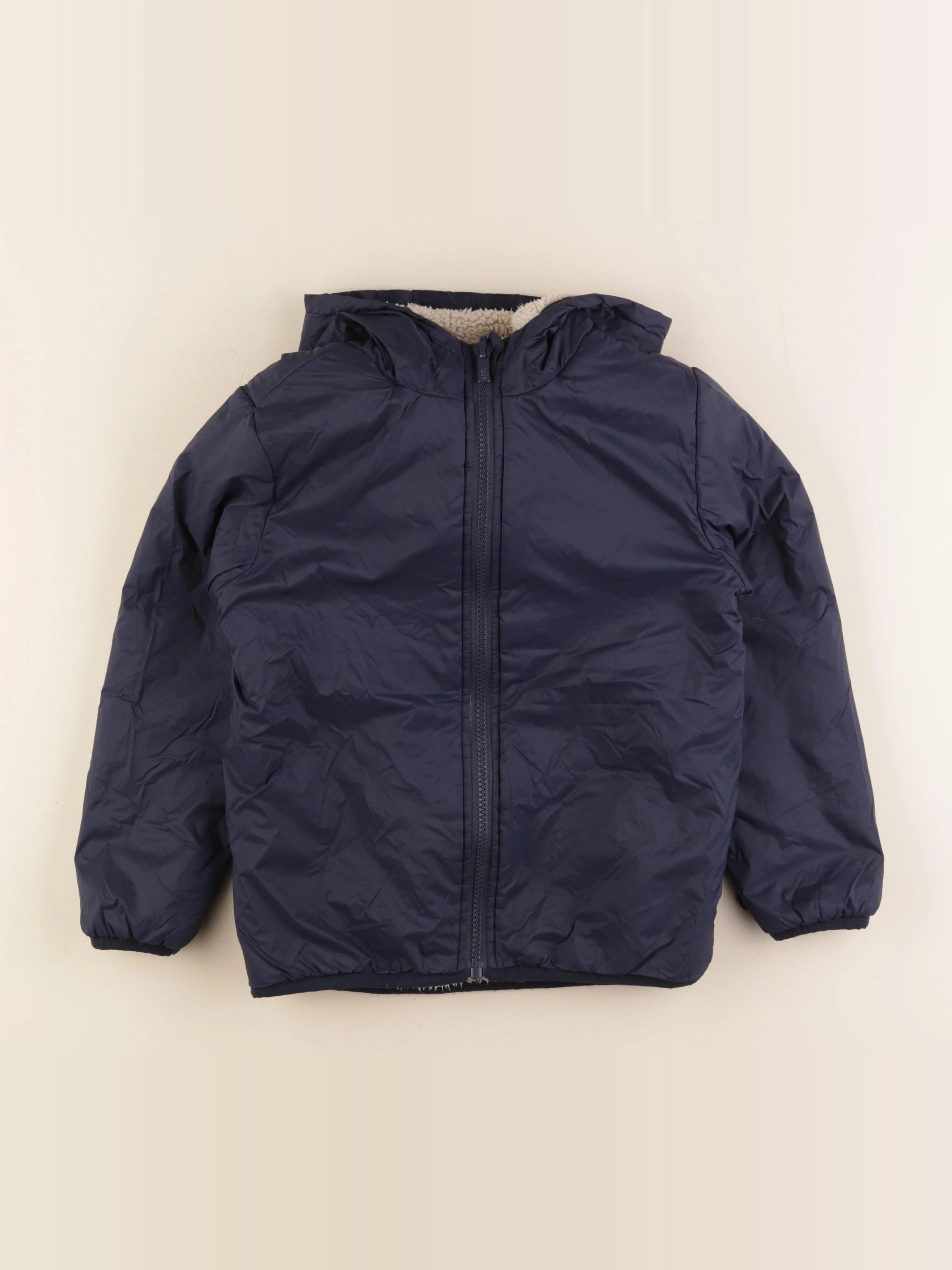 Vertbaudet - veste doublé bleu - 8 ans