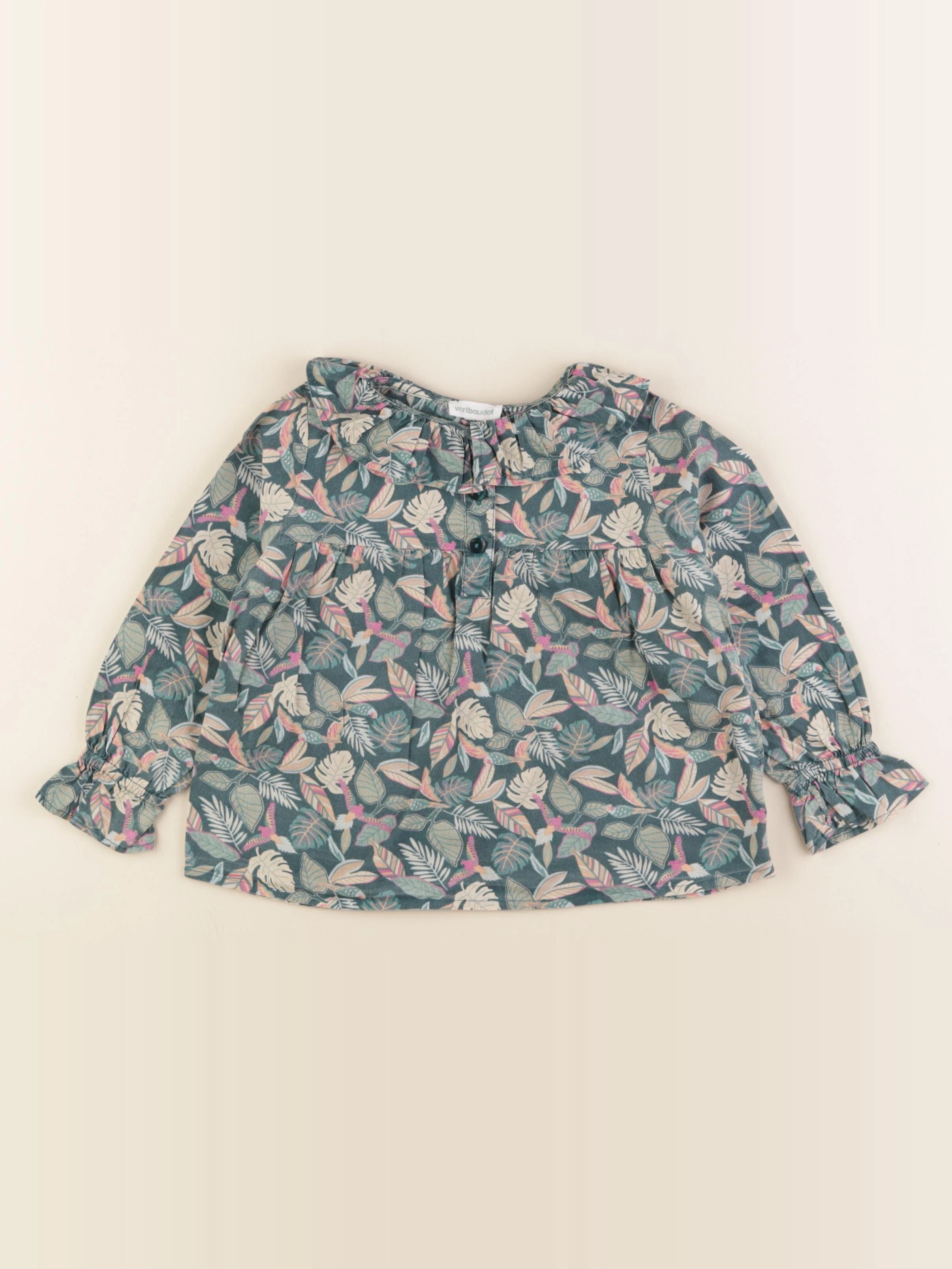Vertbaudet - blouse vert - 3 ans