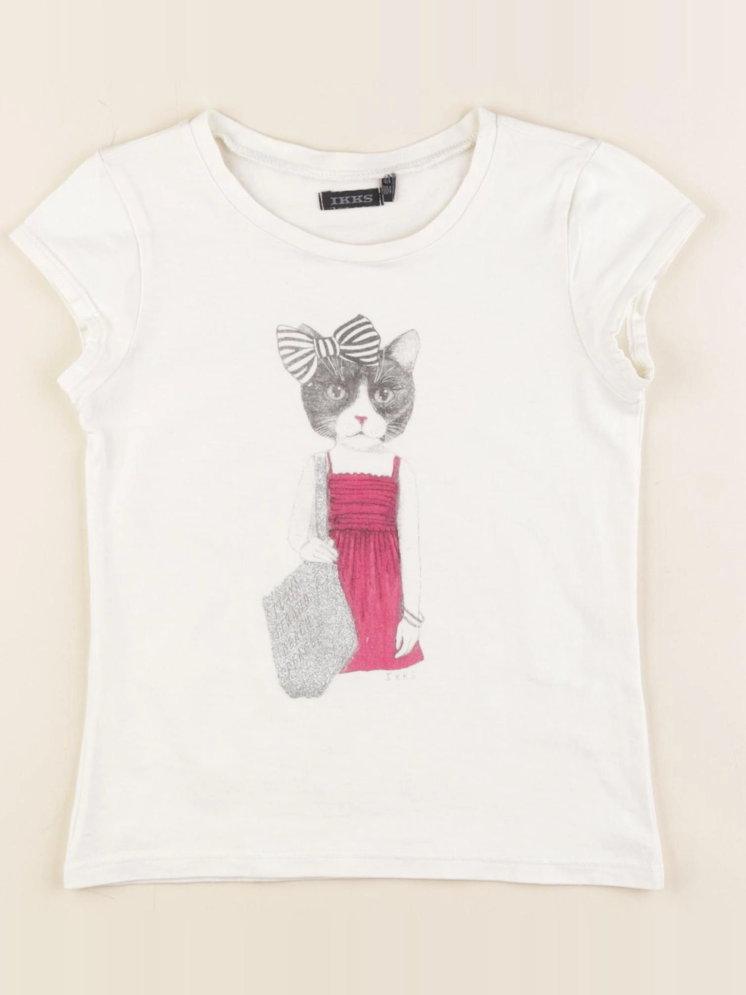 IKKS - tee-shirt blanc - 4 ans