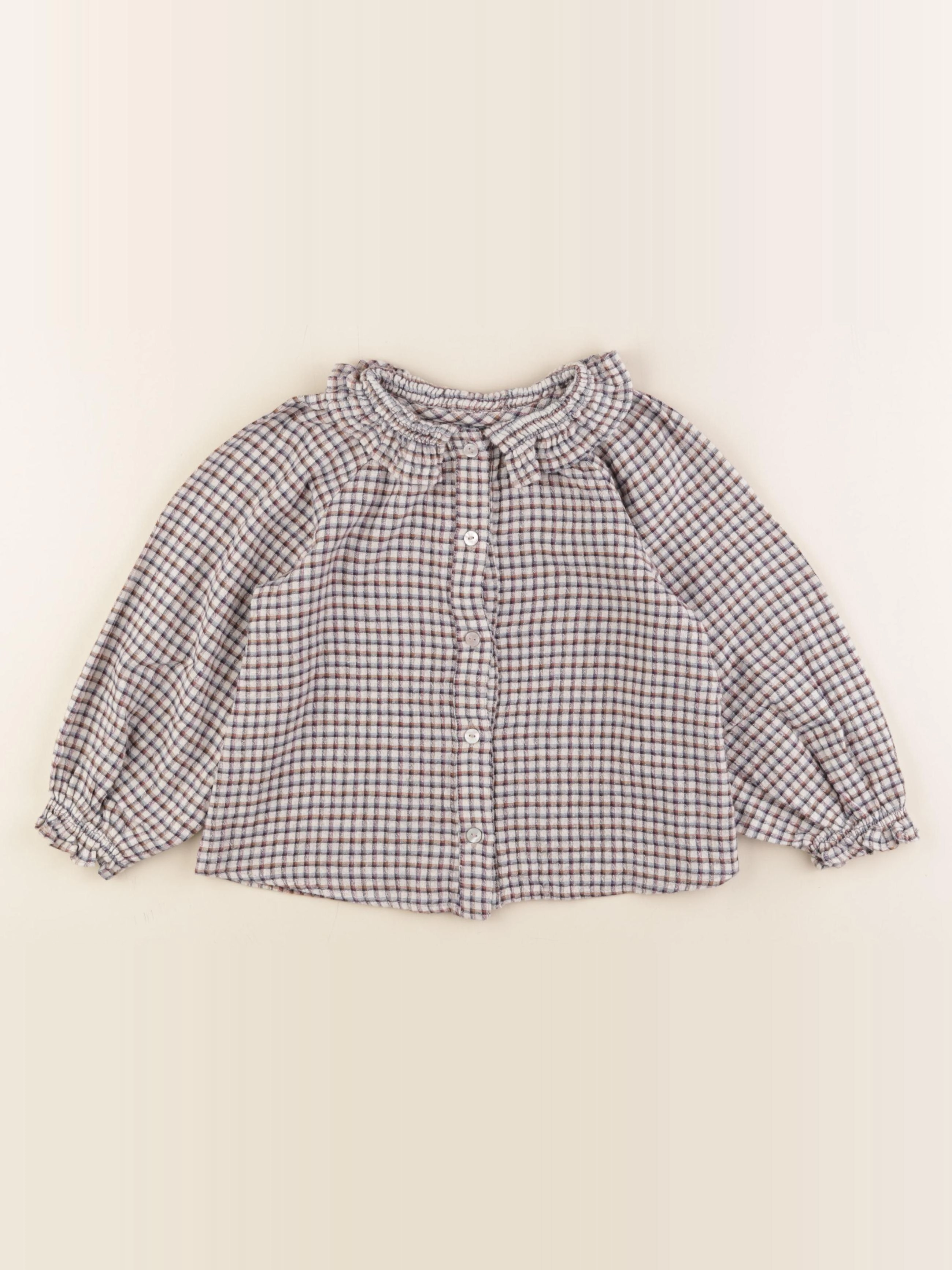 Zara - blouse beige, marron - 5 ans