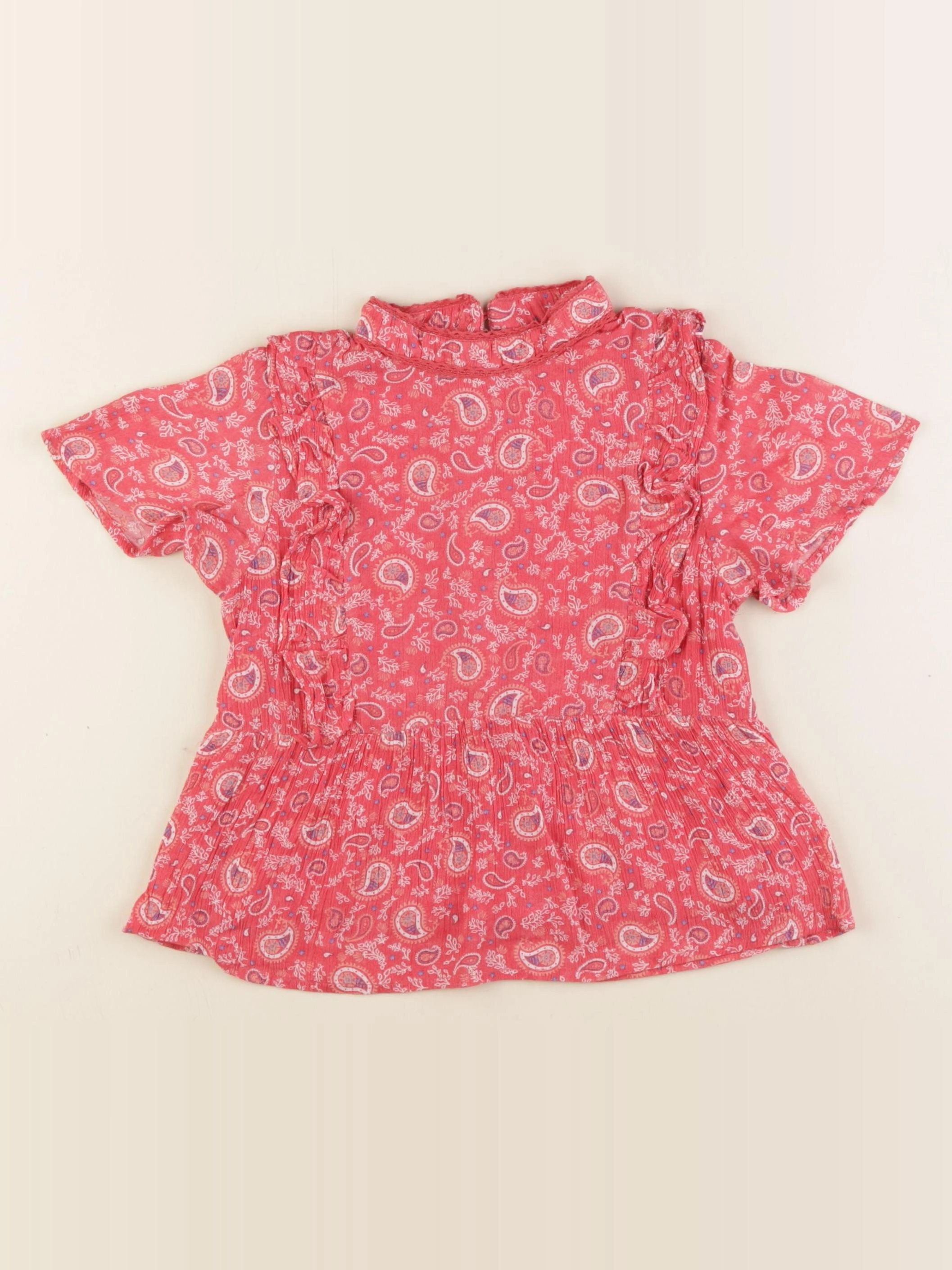 IKKS - blouse rose - 4 ans