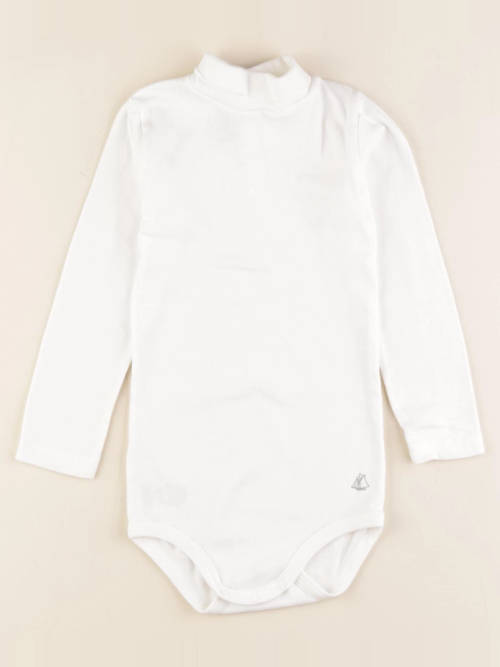 Petit Bateau - body à col blanc - 24 mois