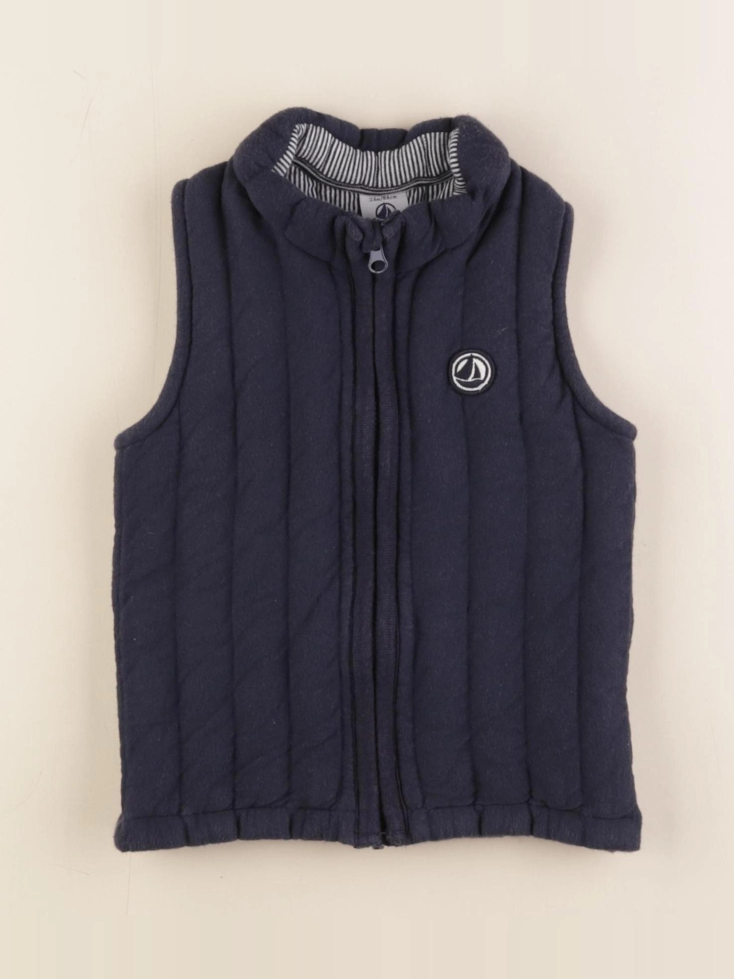 Petit Bateau - gilet bleu - 24 mois