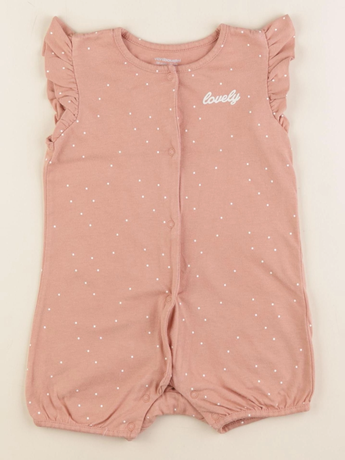 Vertbaudet - pyjama coton rose - 18 mois