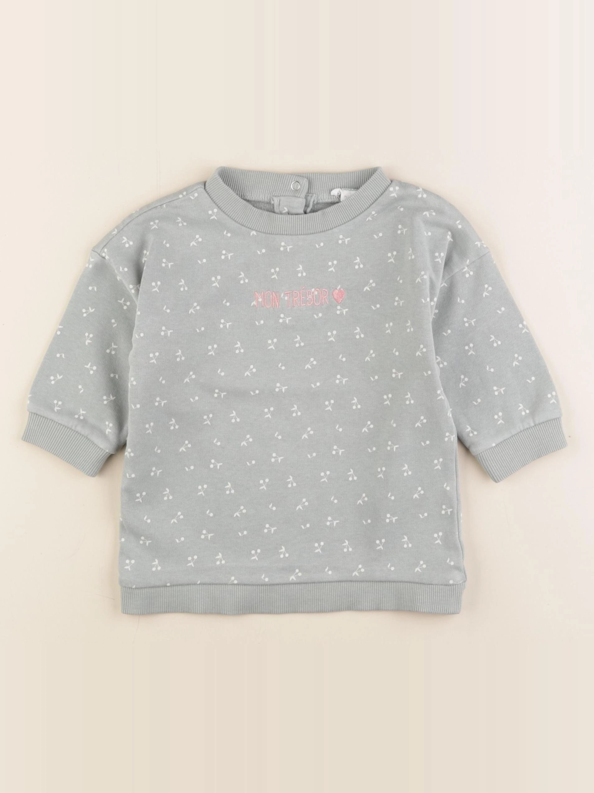 Vertbaudet - robe vert - 9 mois