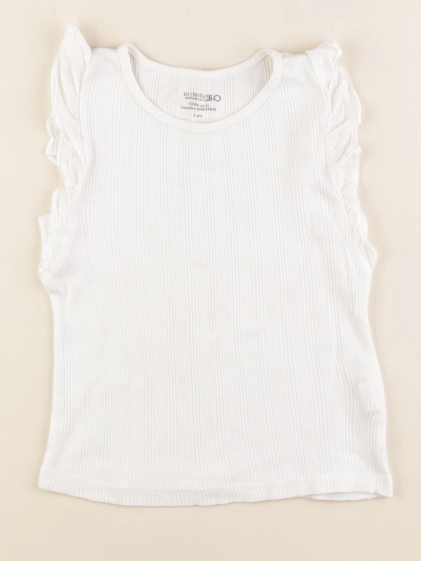 Monoprix - débardeur blanc - 5 ans