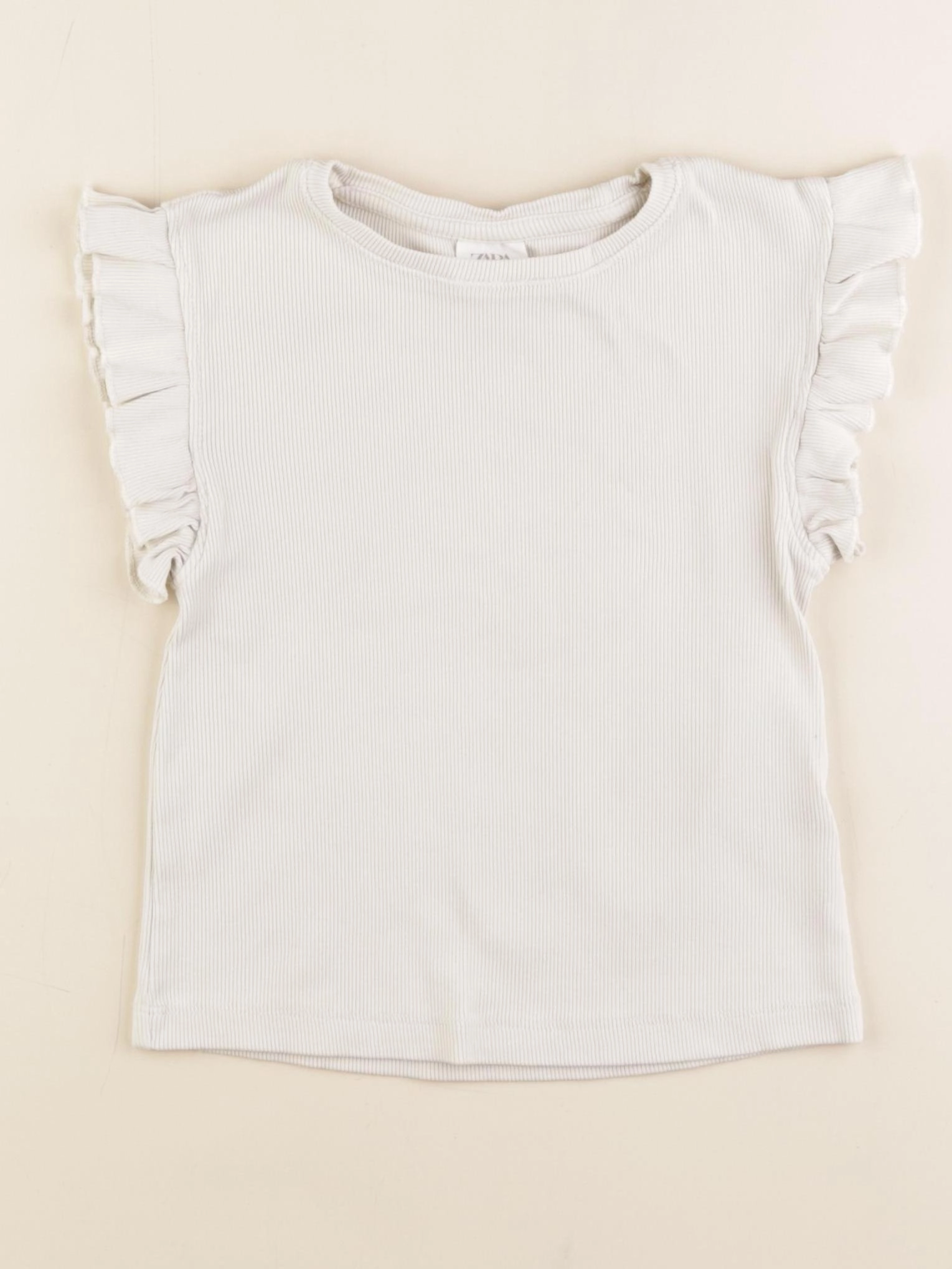 Zara - tee-shirt beige - 6/7 ans