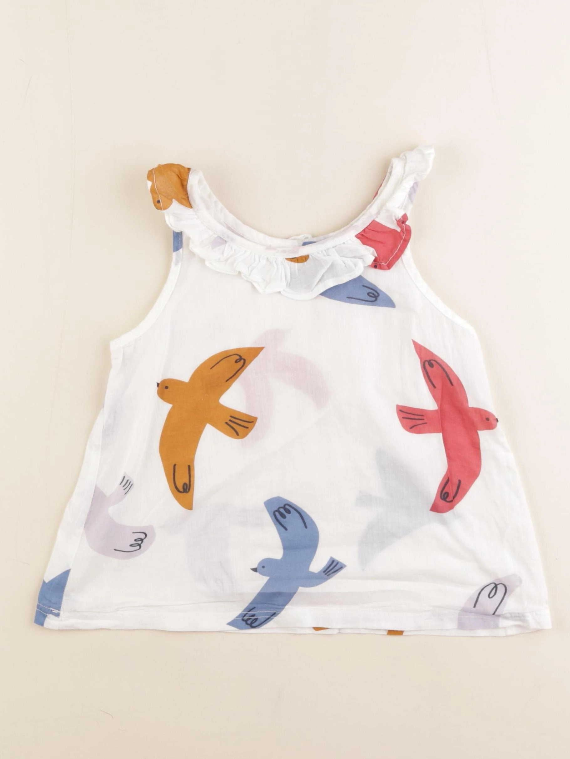 Monoprix - blouse blanc - 6 ans