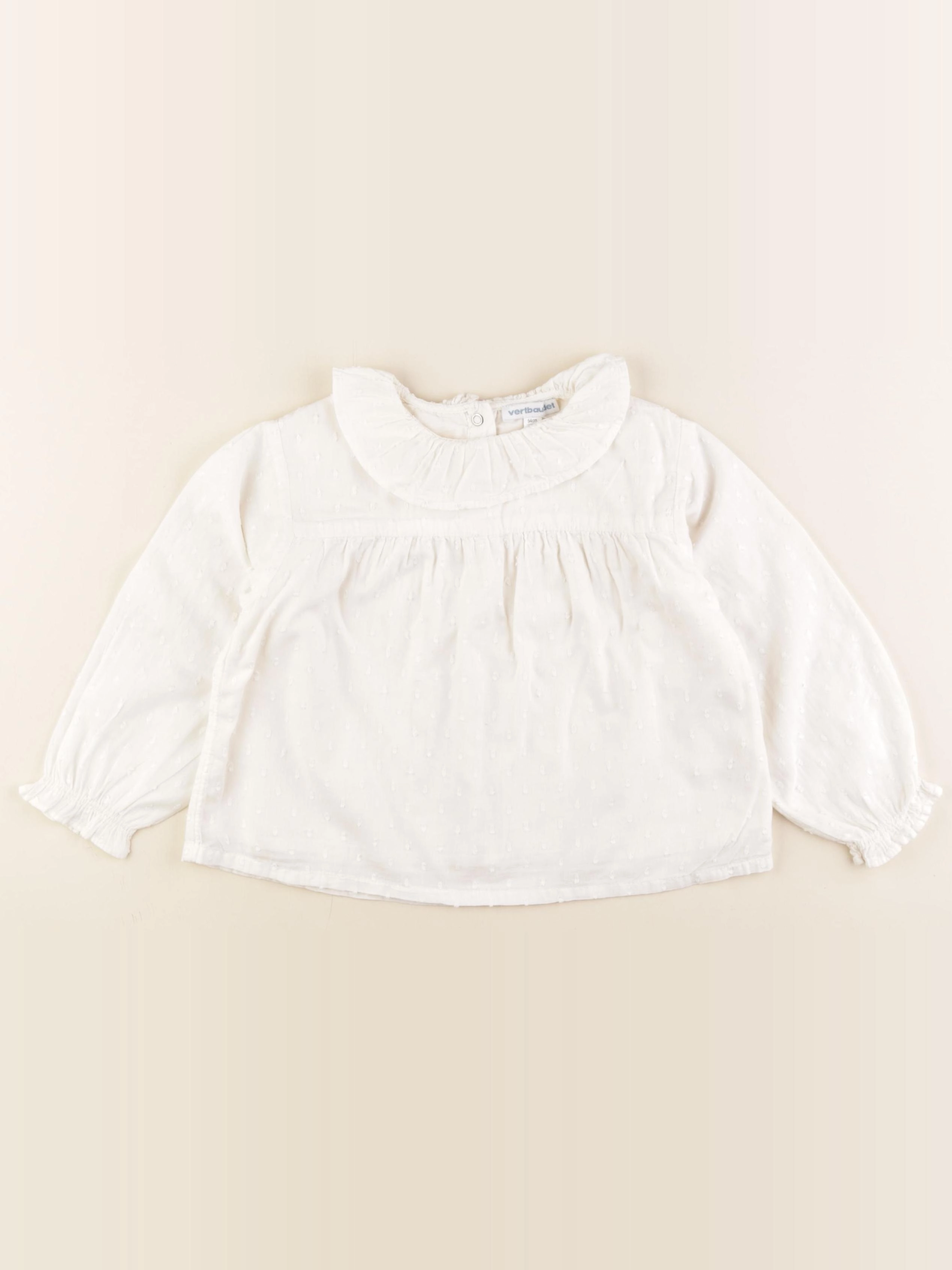 Vertbaudet - blouse blanc - 3 ans