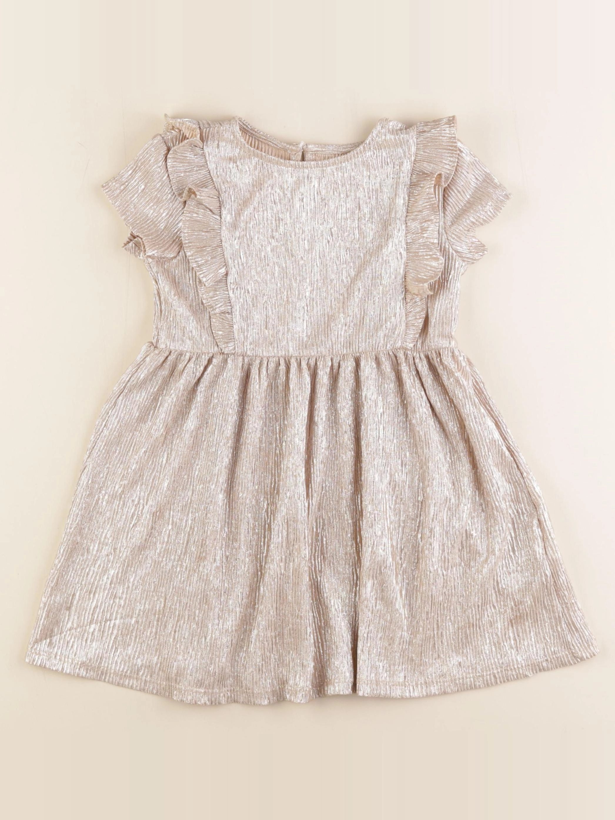 Vertbaudet - robe or - 4 ans