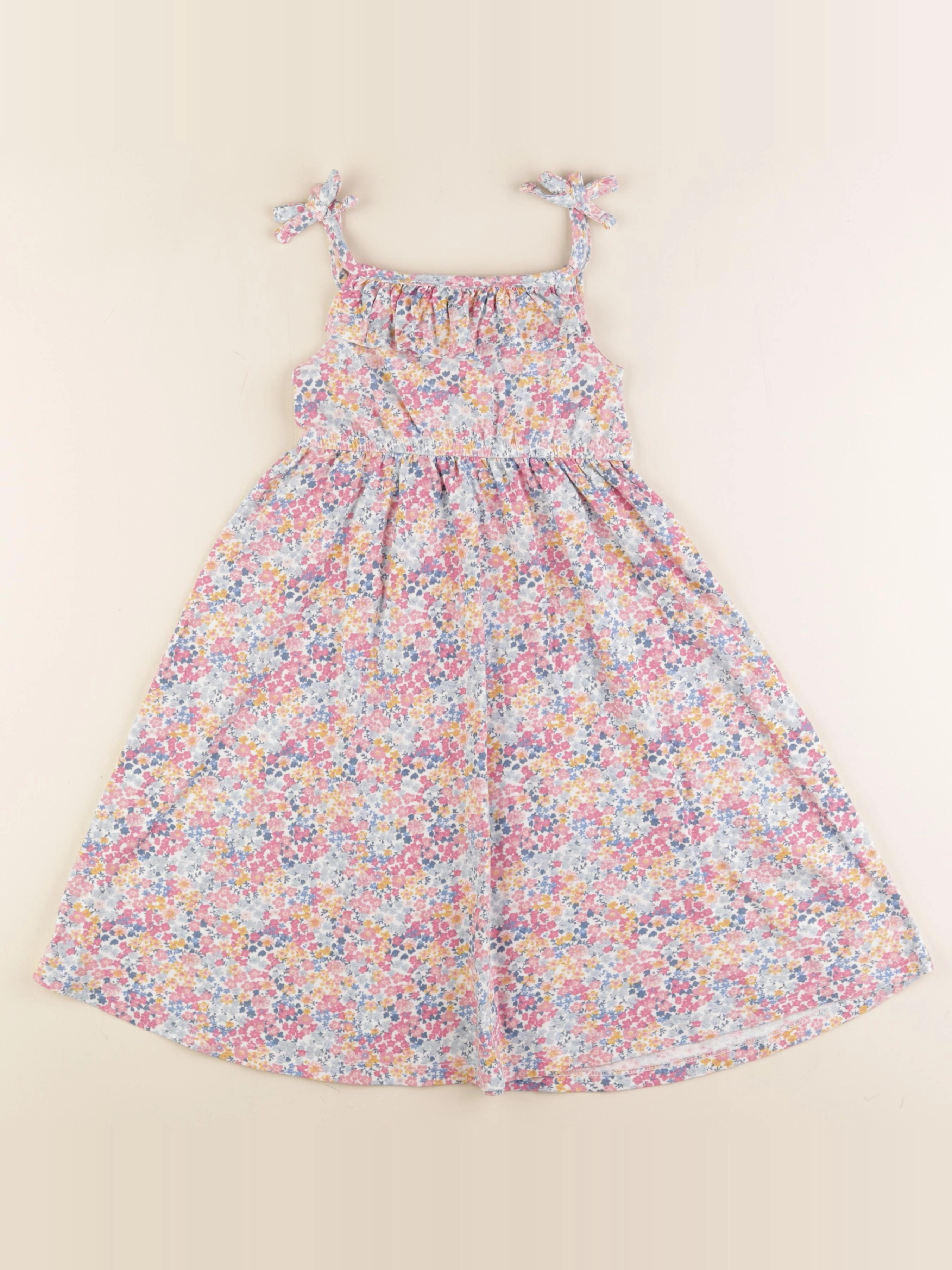 Vertbaudet - robe rose, bleu - 4 ans