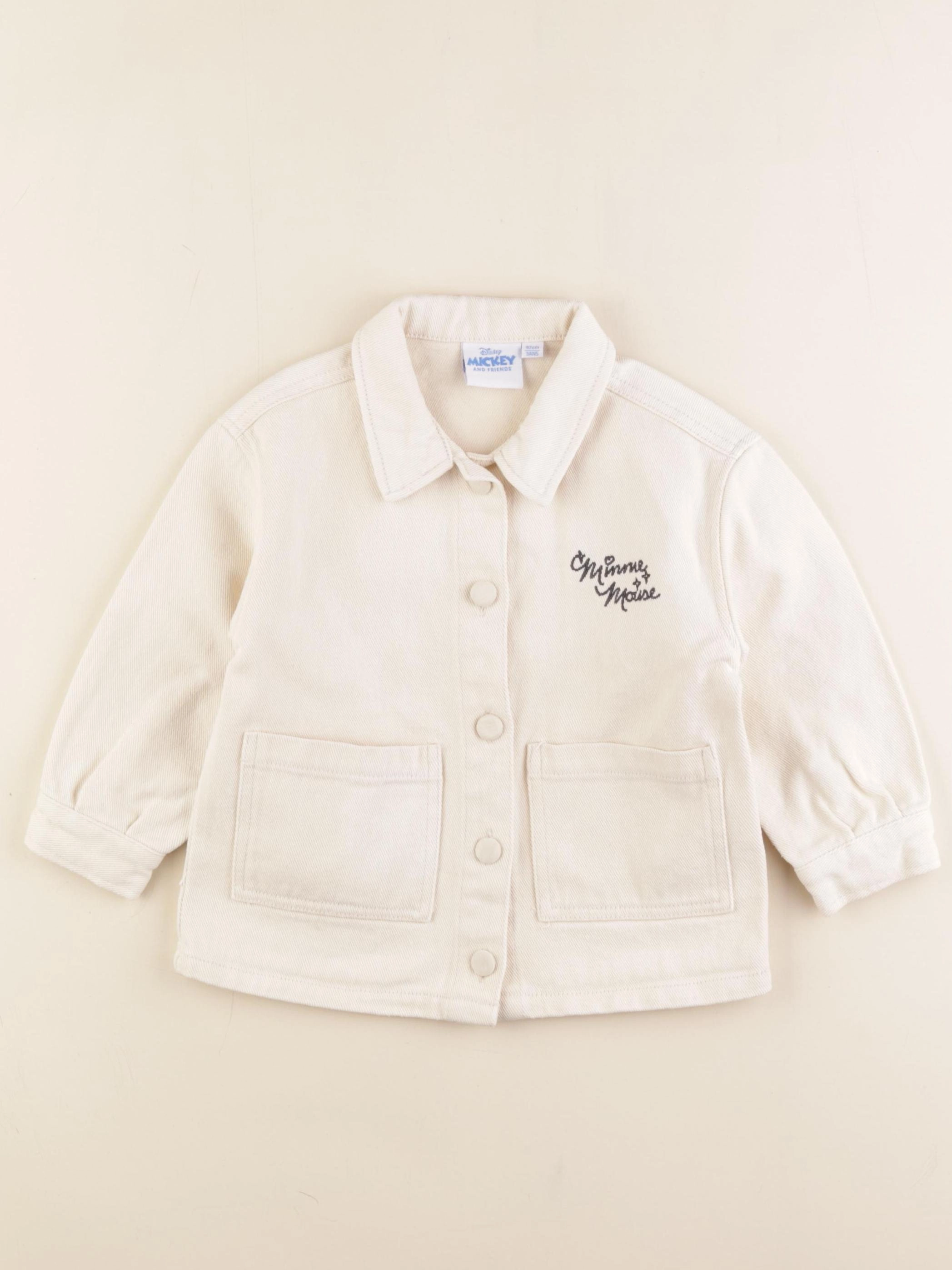 Vertbaudet - veste imprimé au dos beige - 3 ans