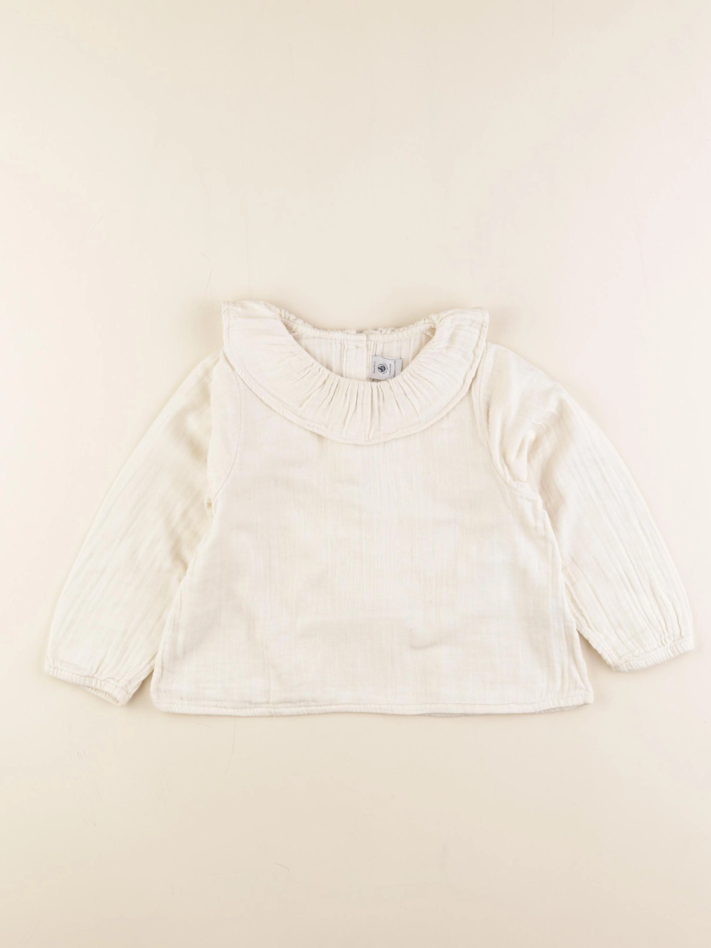 Petit Bateau - blouse blanc - 36 mois