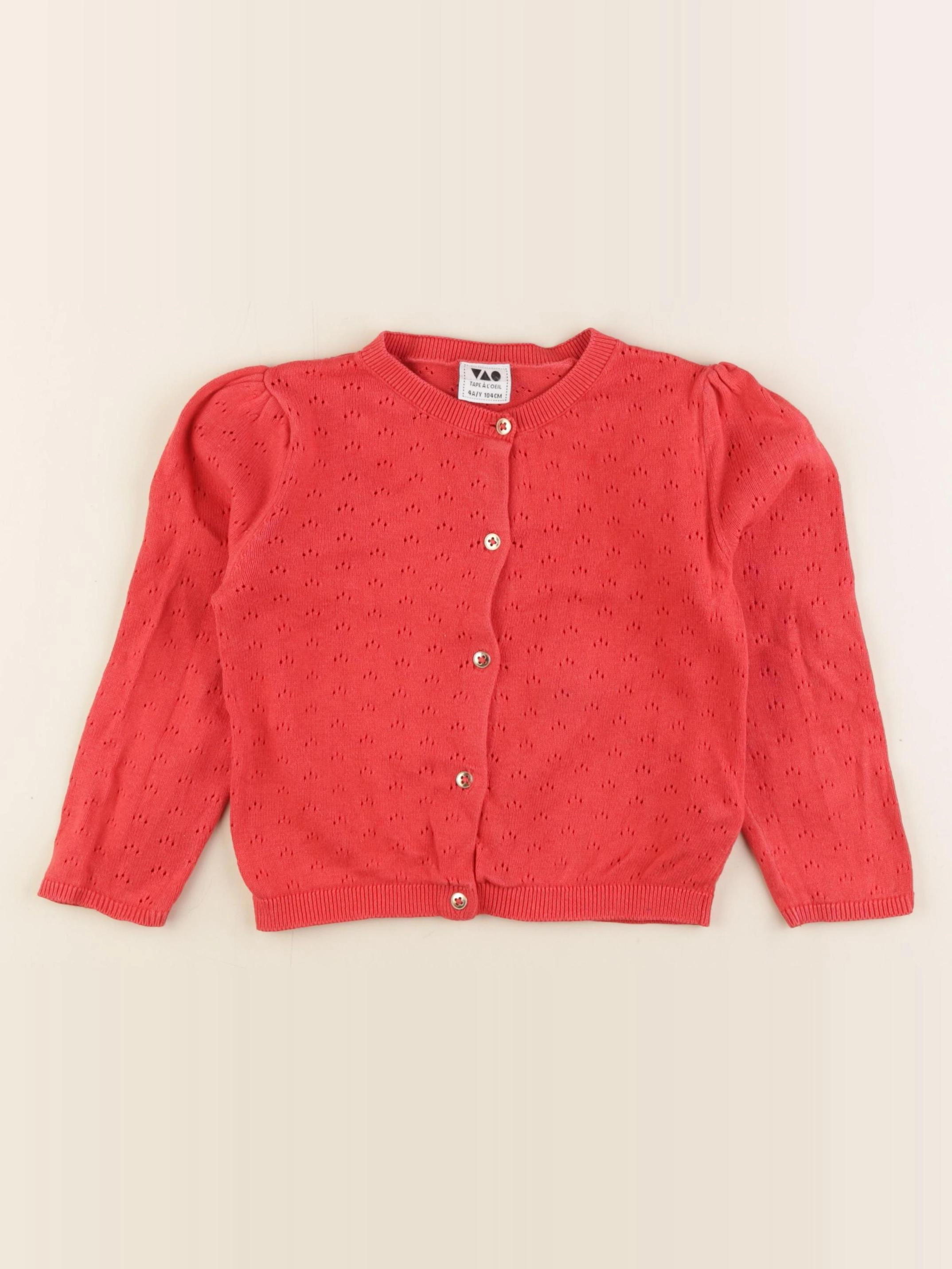 Tape à l'oeil - gilet rouge - 4 ans