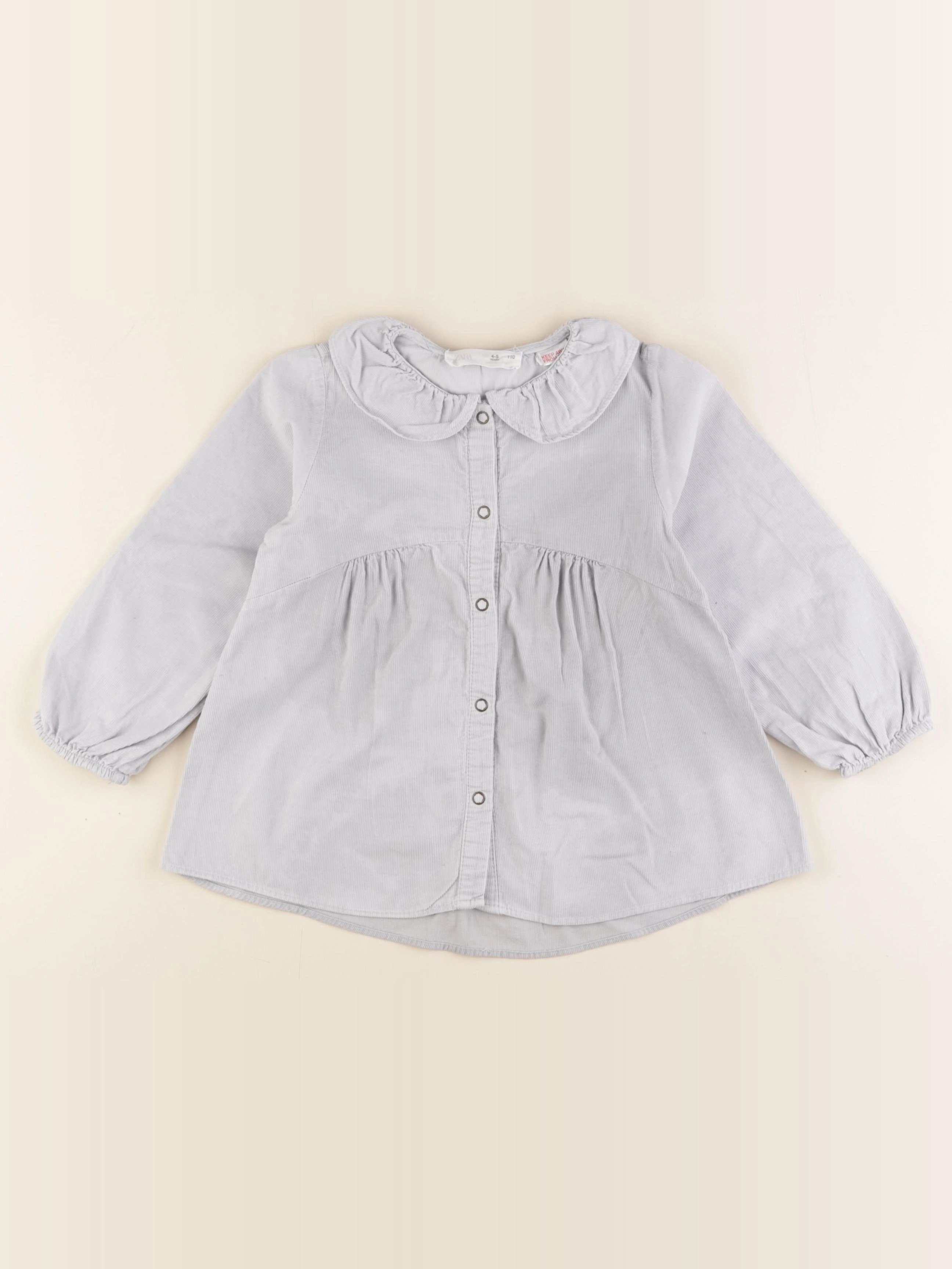 Zara - blouse bleu - 4/5 ans