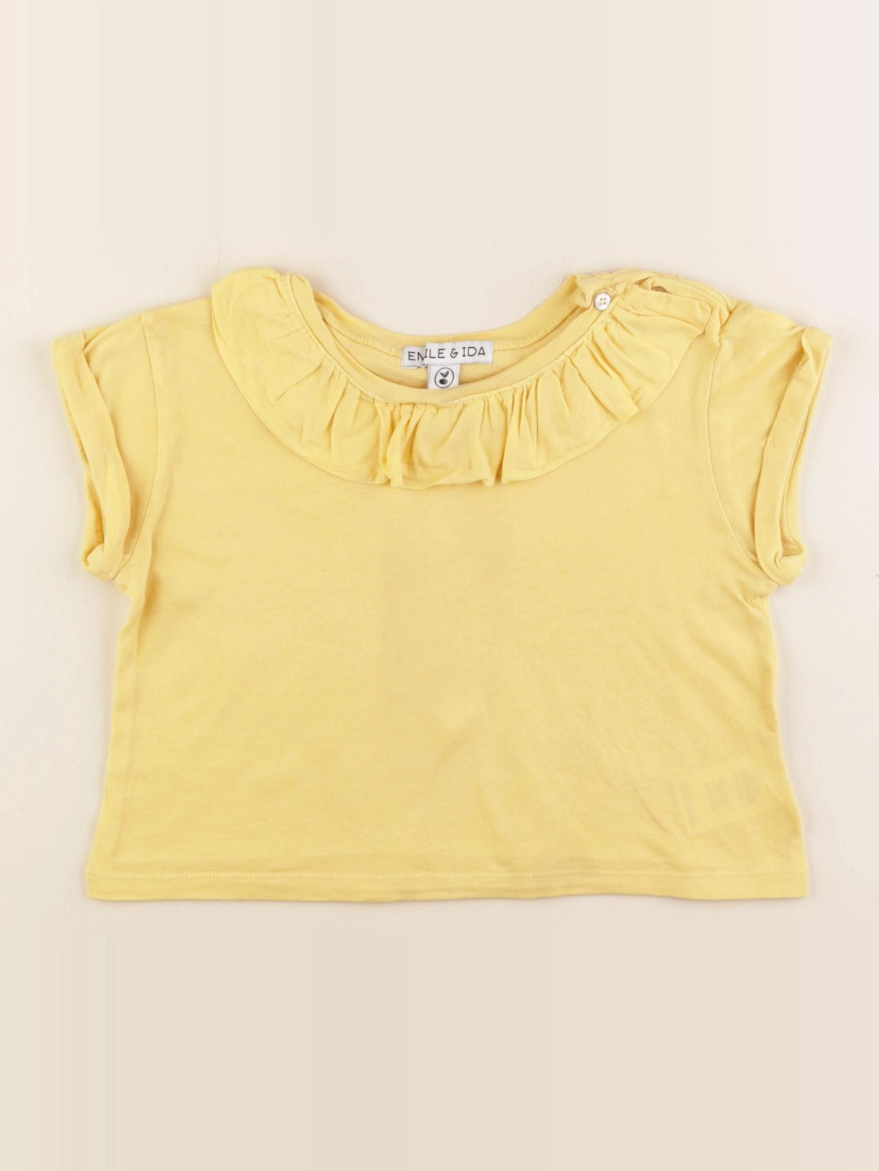 Emile et Ida - tee-shirt jaune - 2 ans