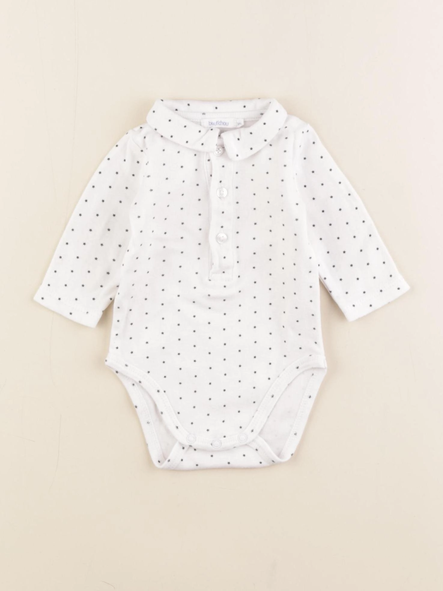 Boutchou - body à col blanc - 1 mois