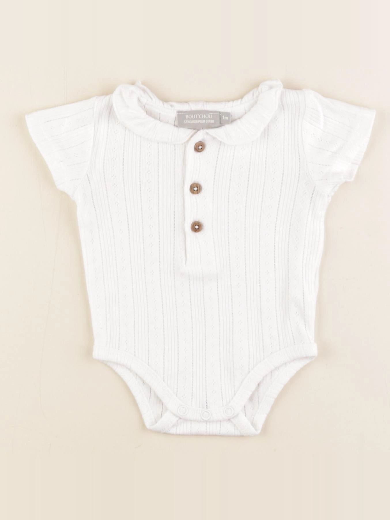 Boutchou - body à col blanc - 1 mois