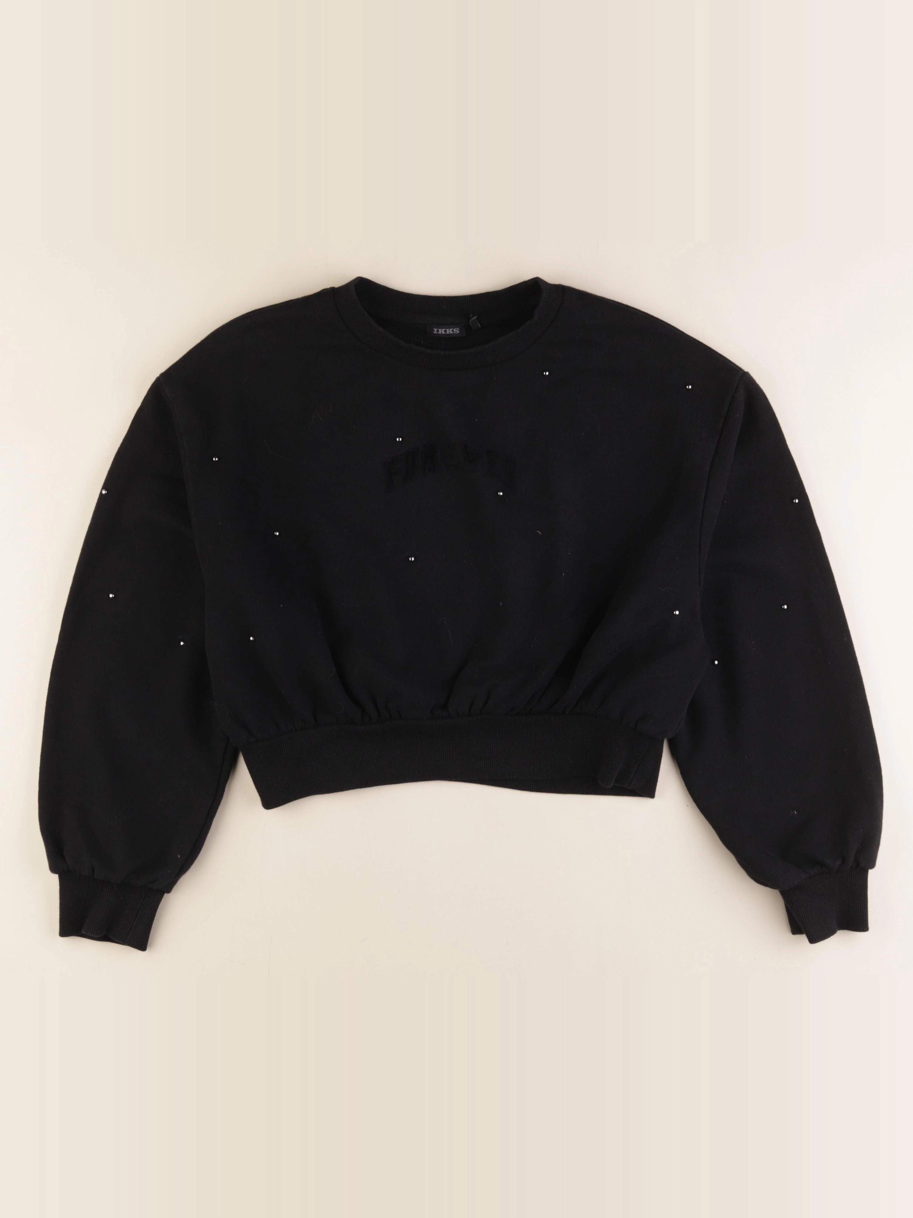 IKKS - sweat noir - 12 ans