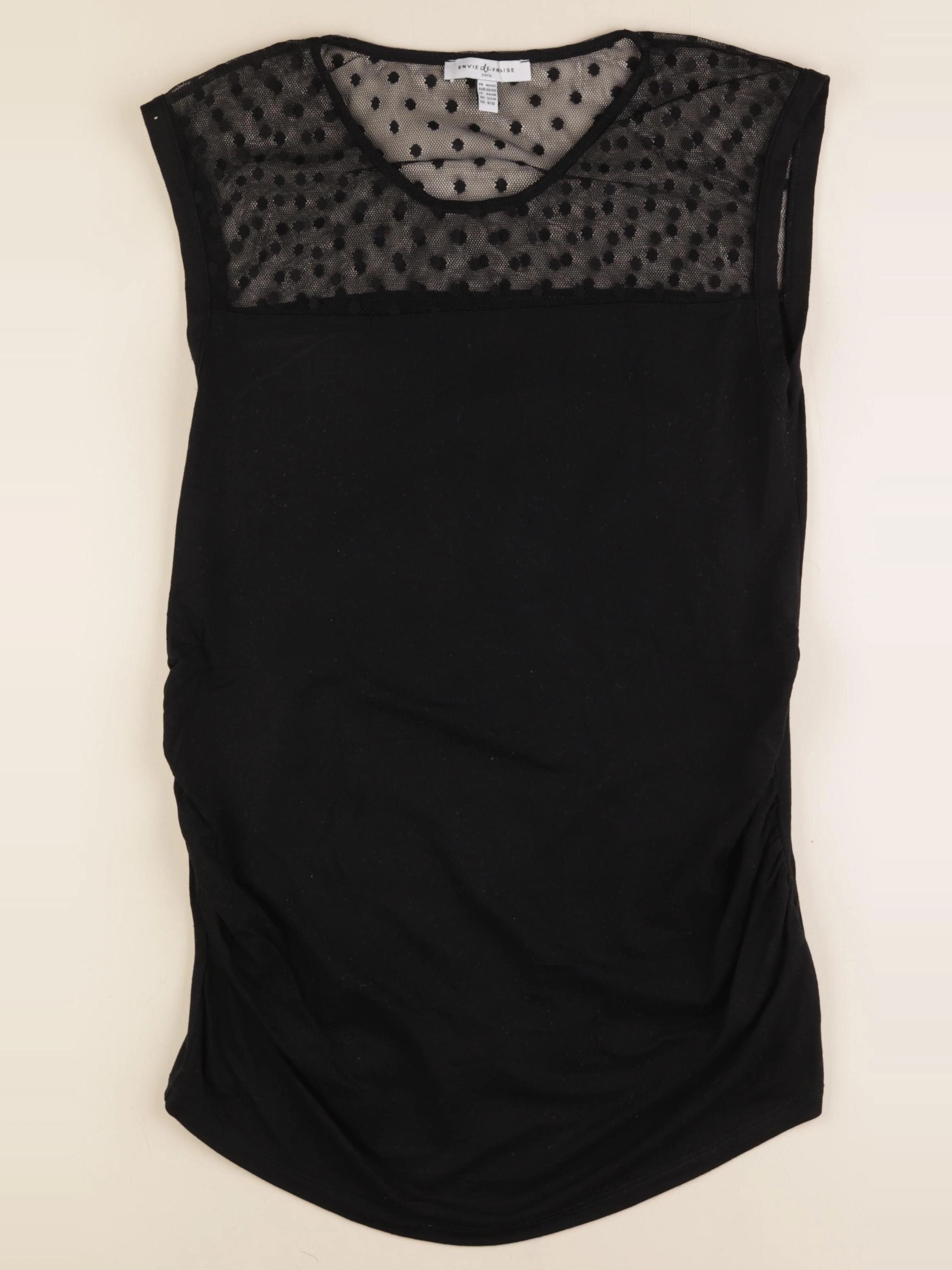 Envie de fraise - tee-shirt grossesse noir - 40 à 42