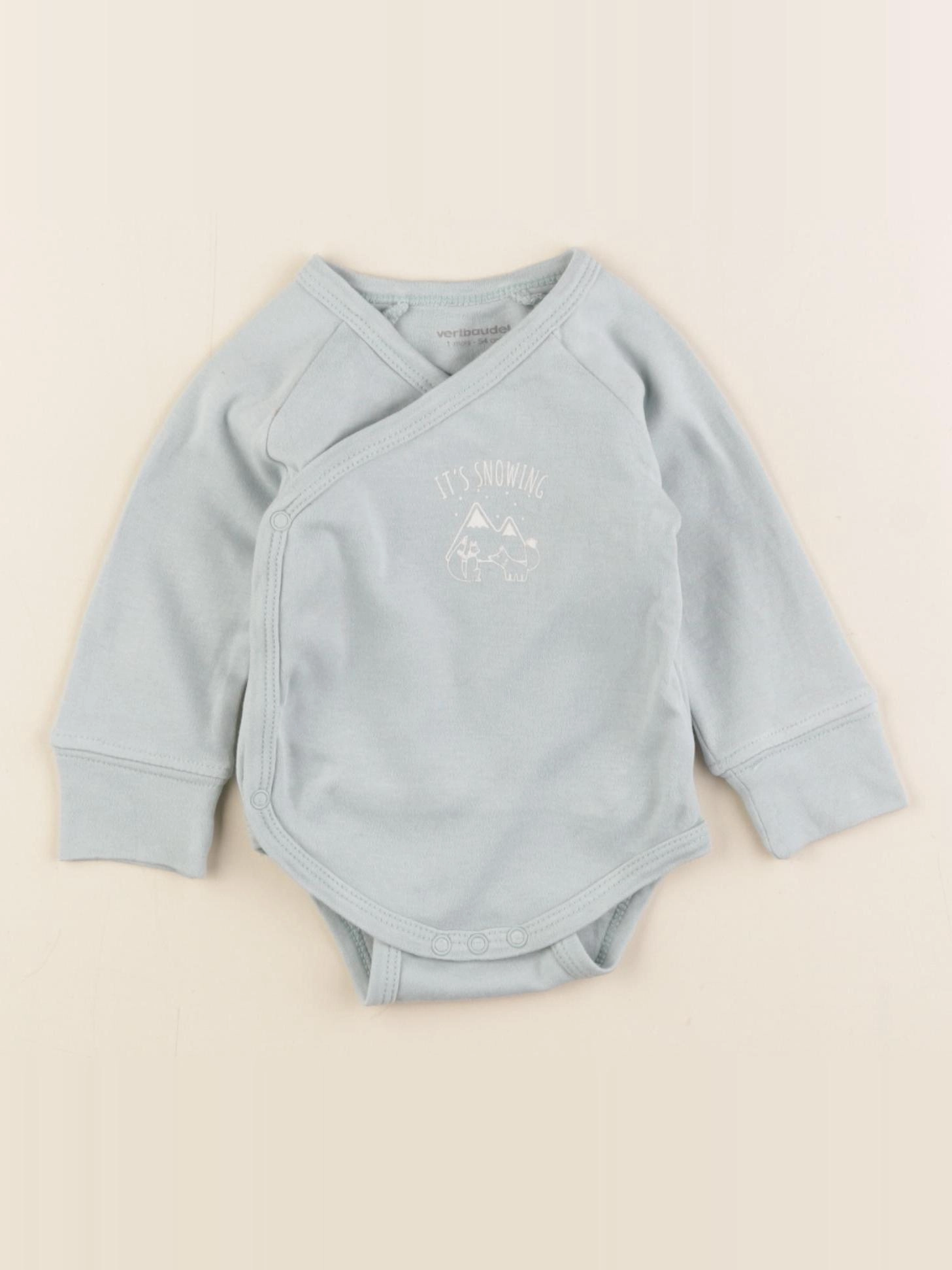 Vertbaudet - body vert - 1 mois