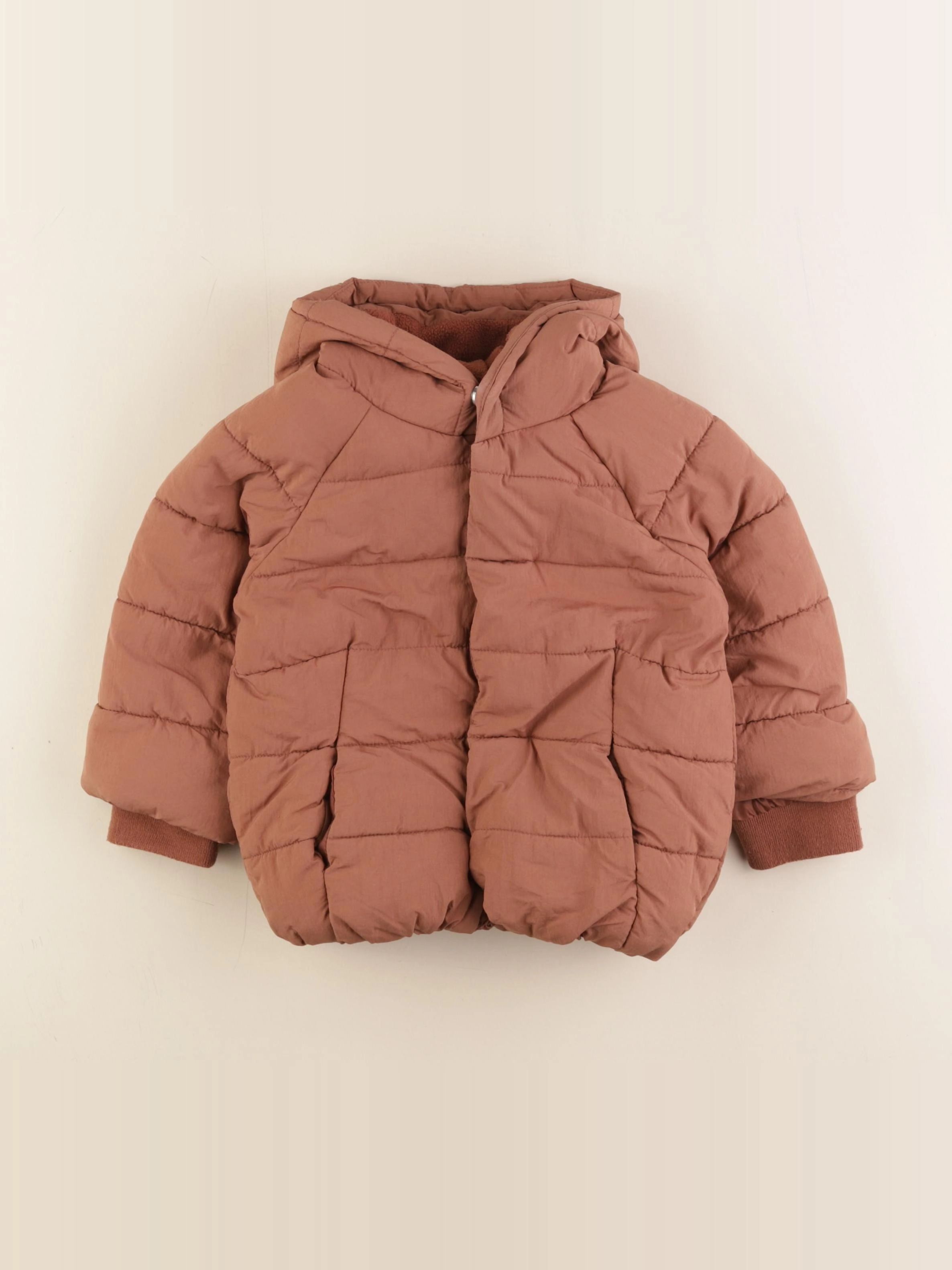 Vertbaudet - doudoune marron - 2 ans