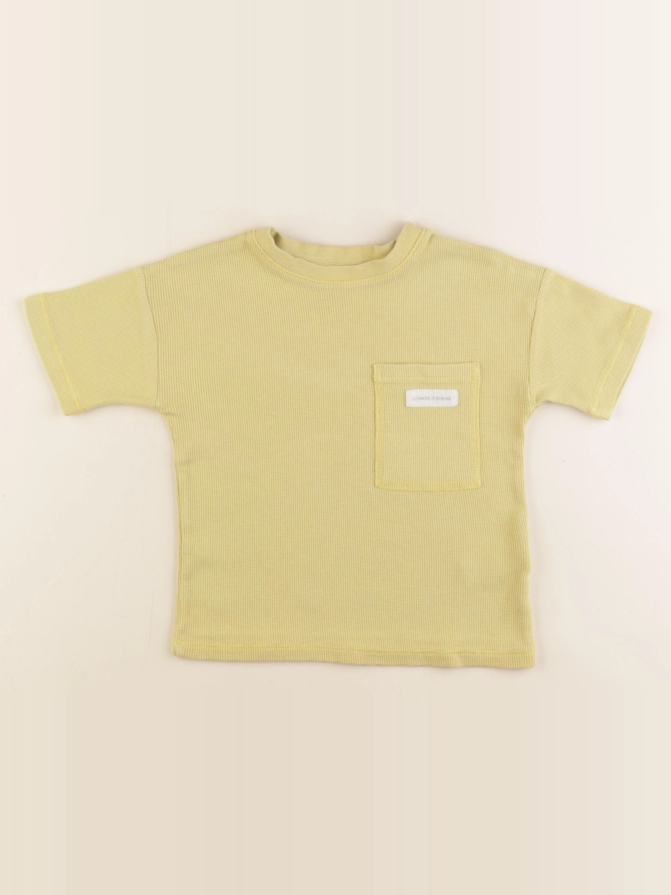 Zara - tee-shirt jaune - 3 ans